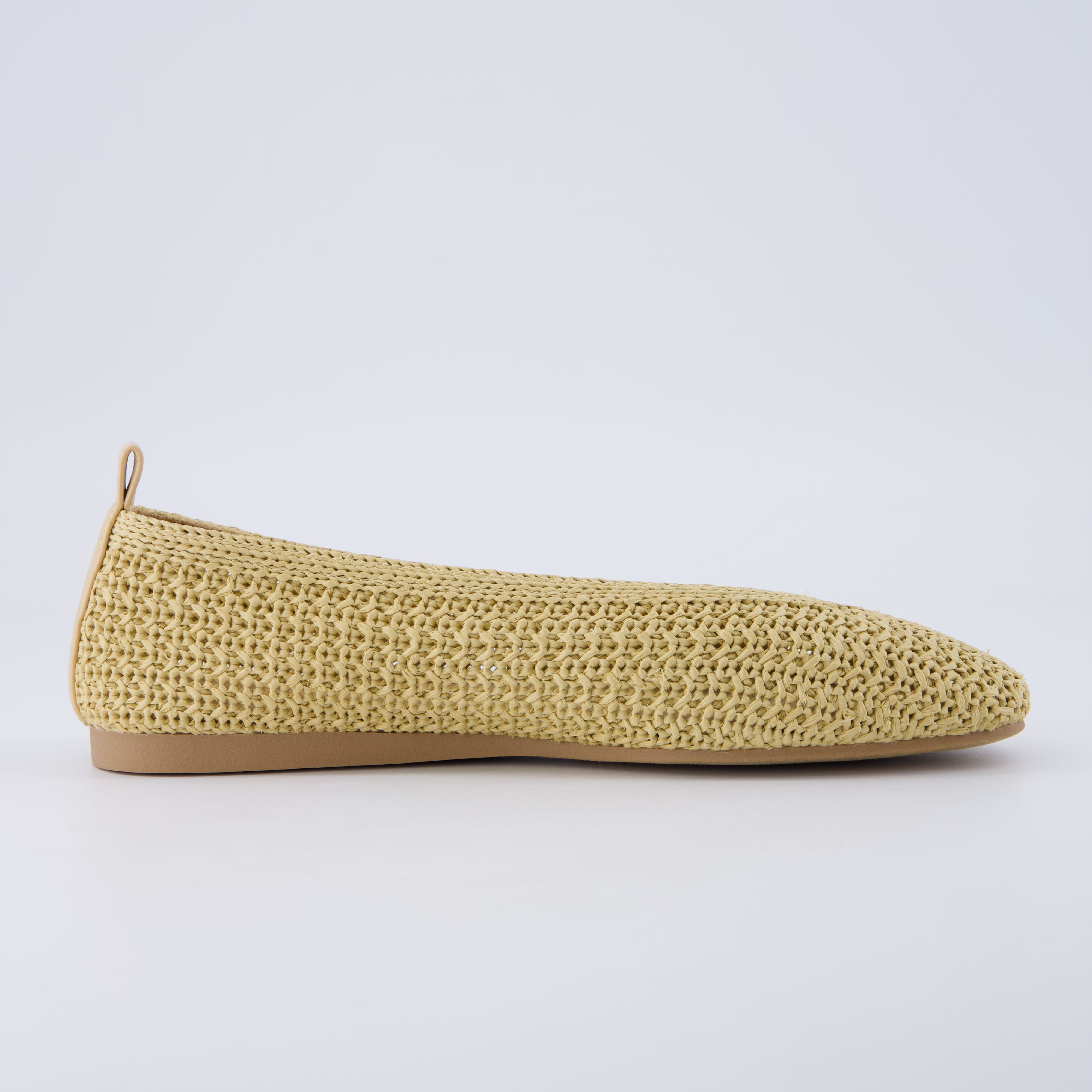 Gilt Woven Ballet Flats