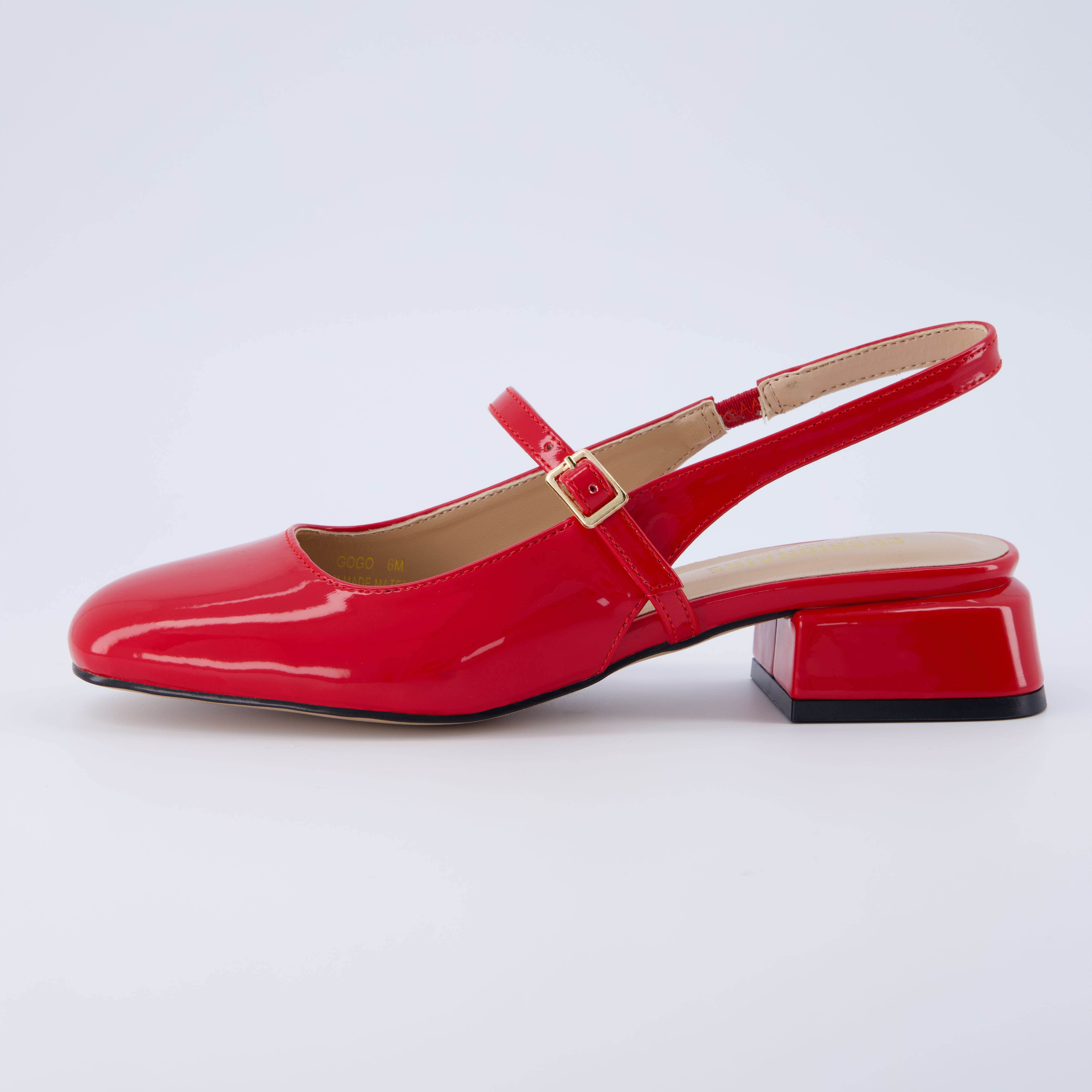 Gogo Mary Jane Dress Shoe Red