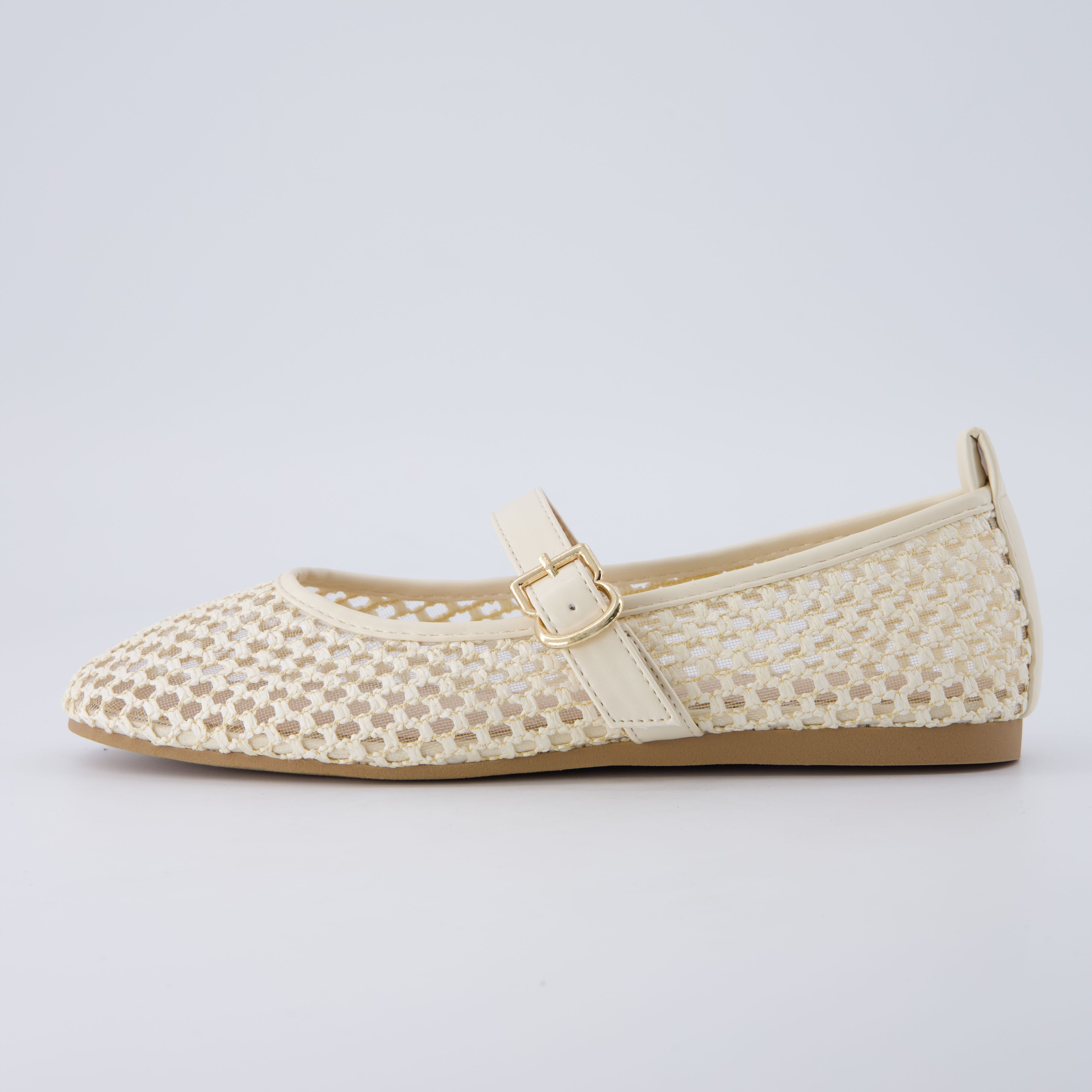 Gracie Mesh Mary Jane Flats