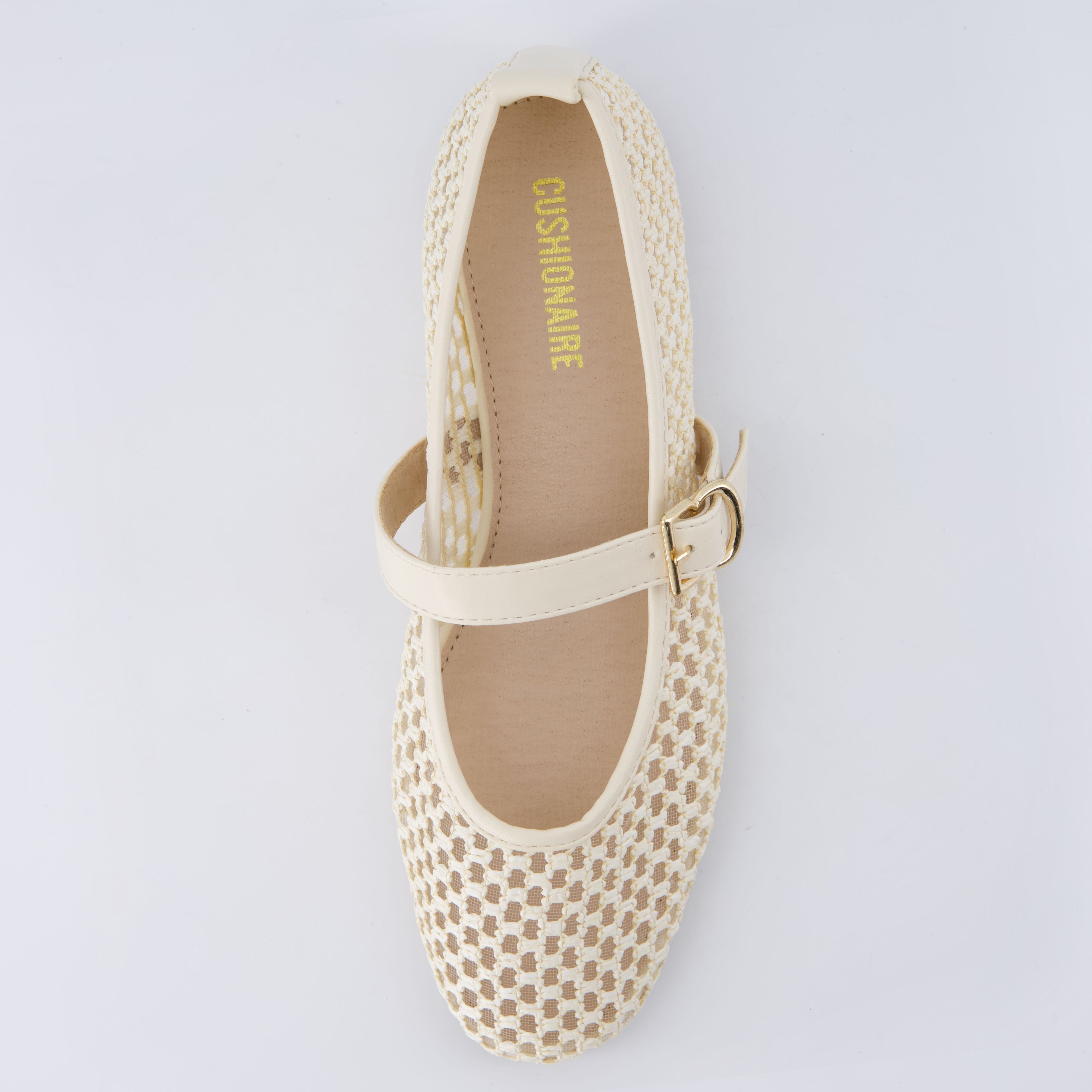 Gracie Mesh Mary Jane Flats