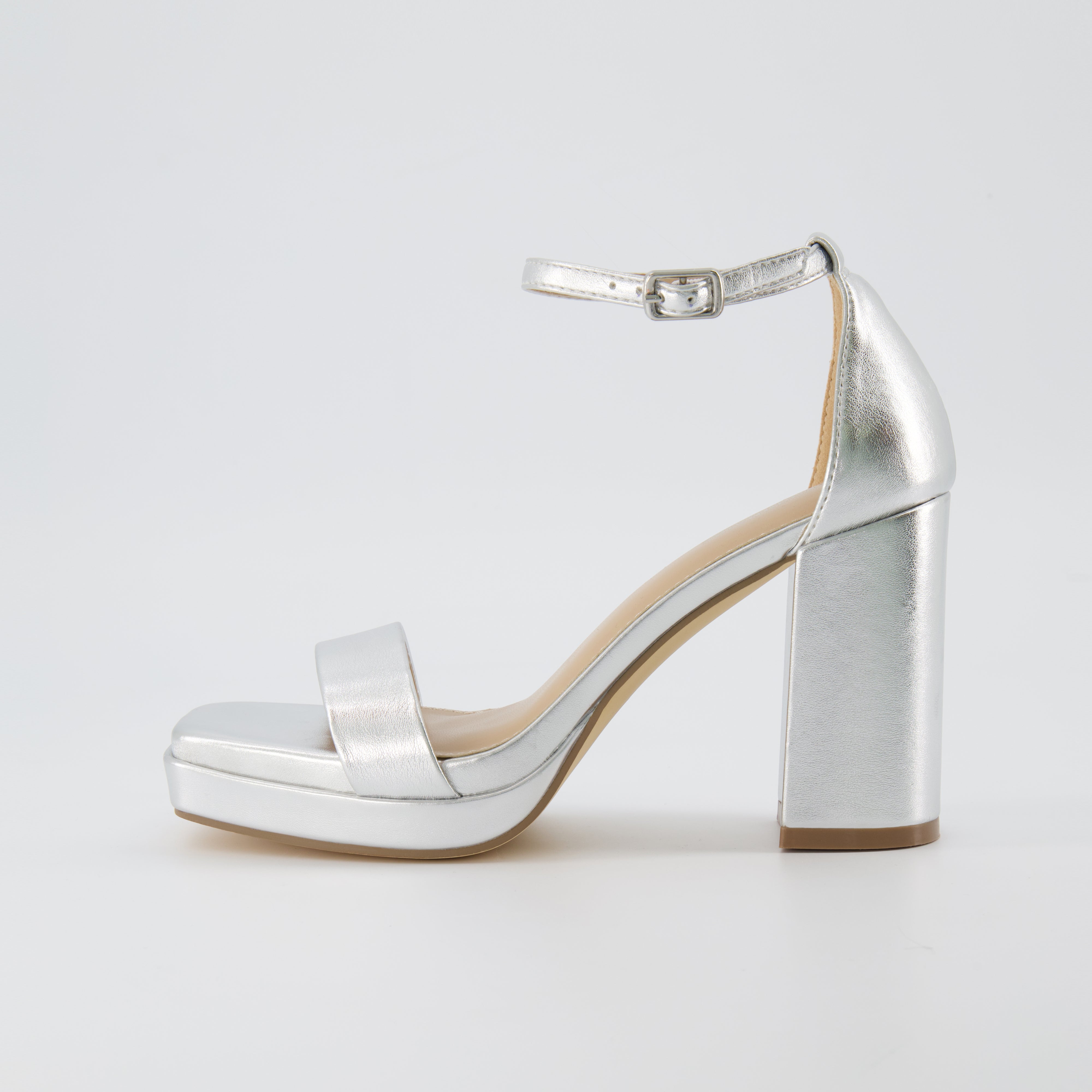 Grammy Platform Sandal Silver