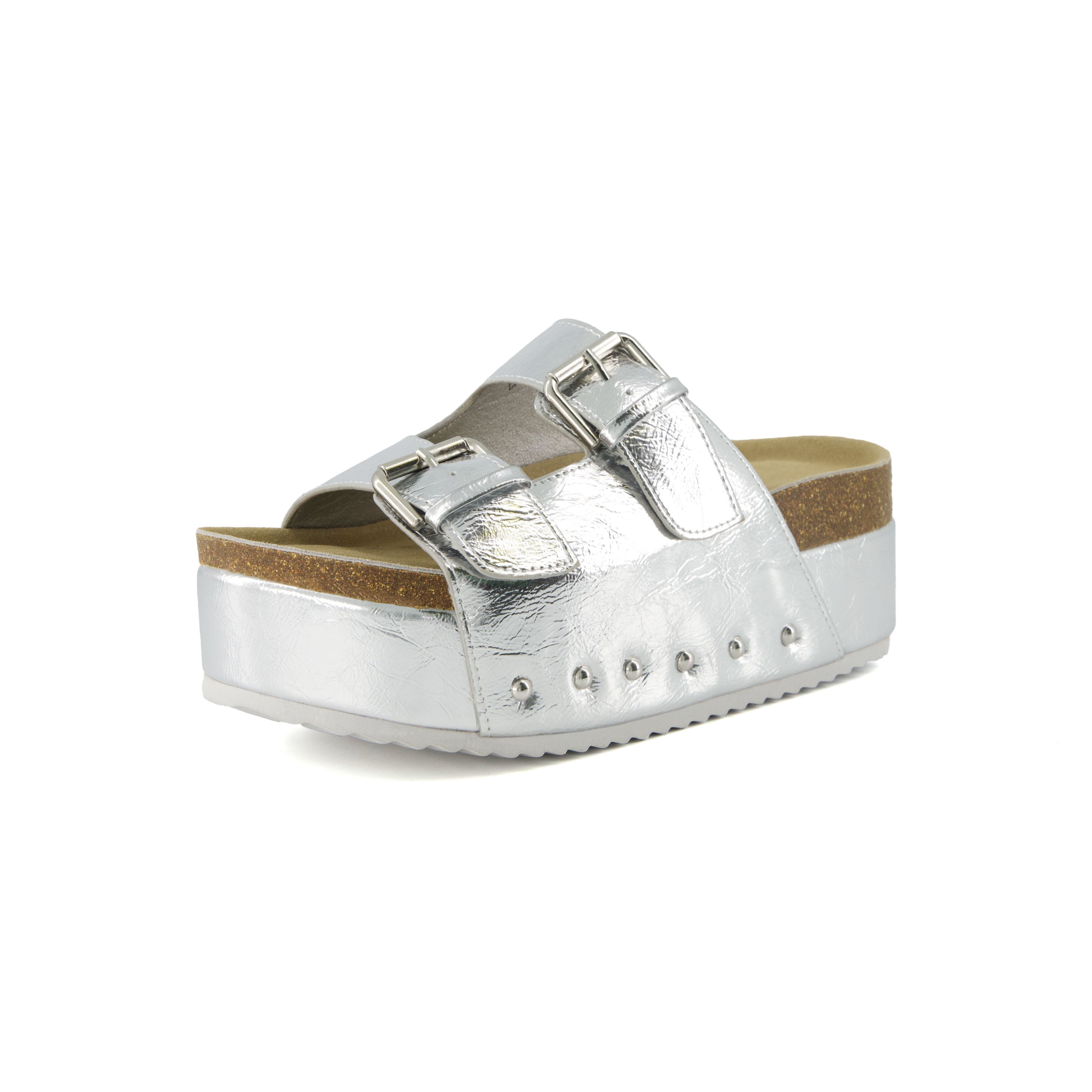 Guru Platform Sandal Silver