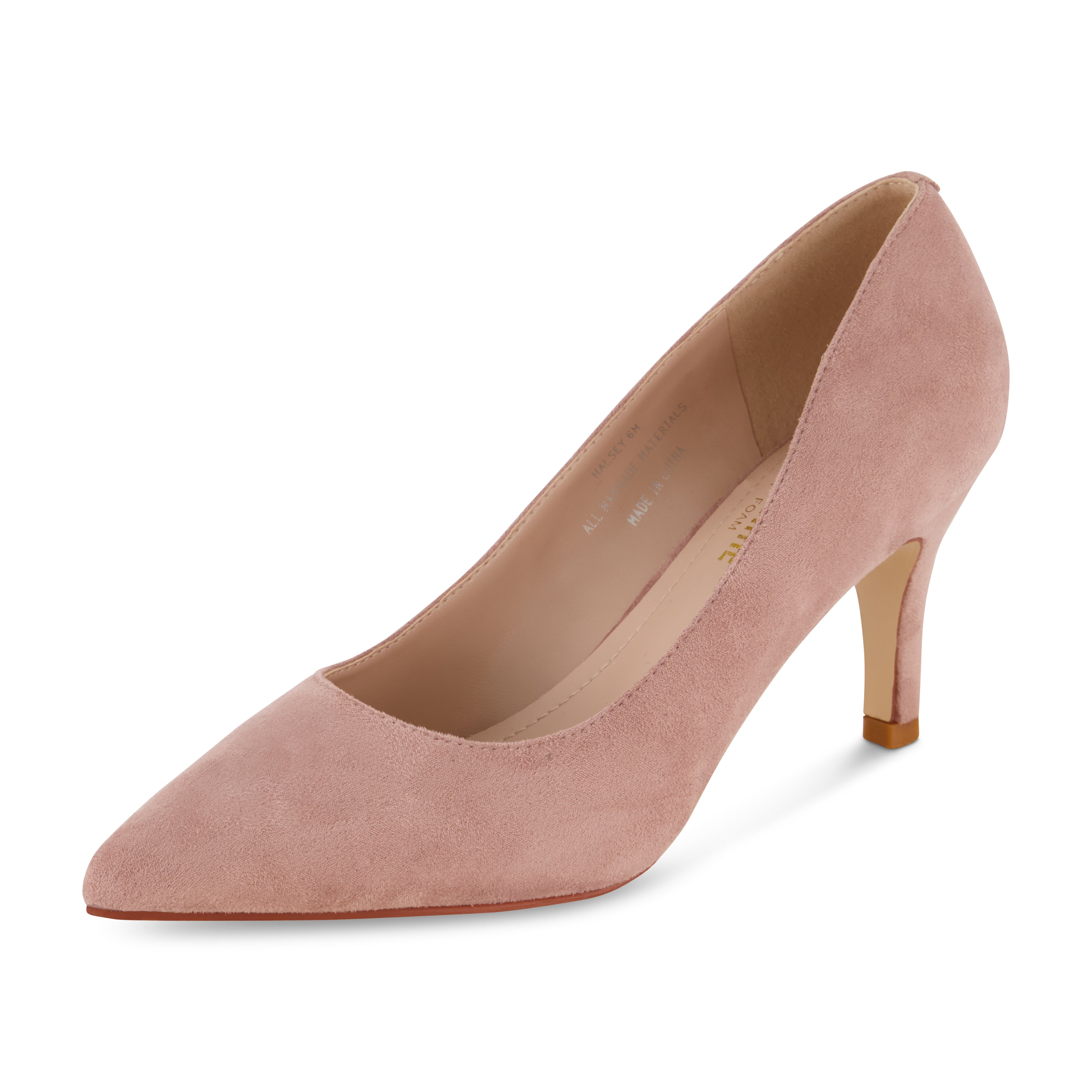 Halsey Dress Pump Blush Suede