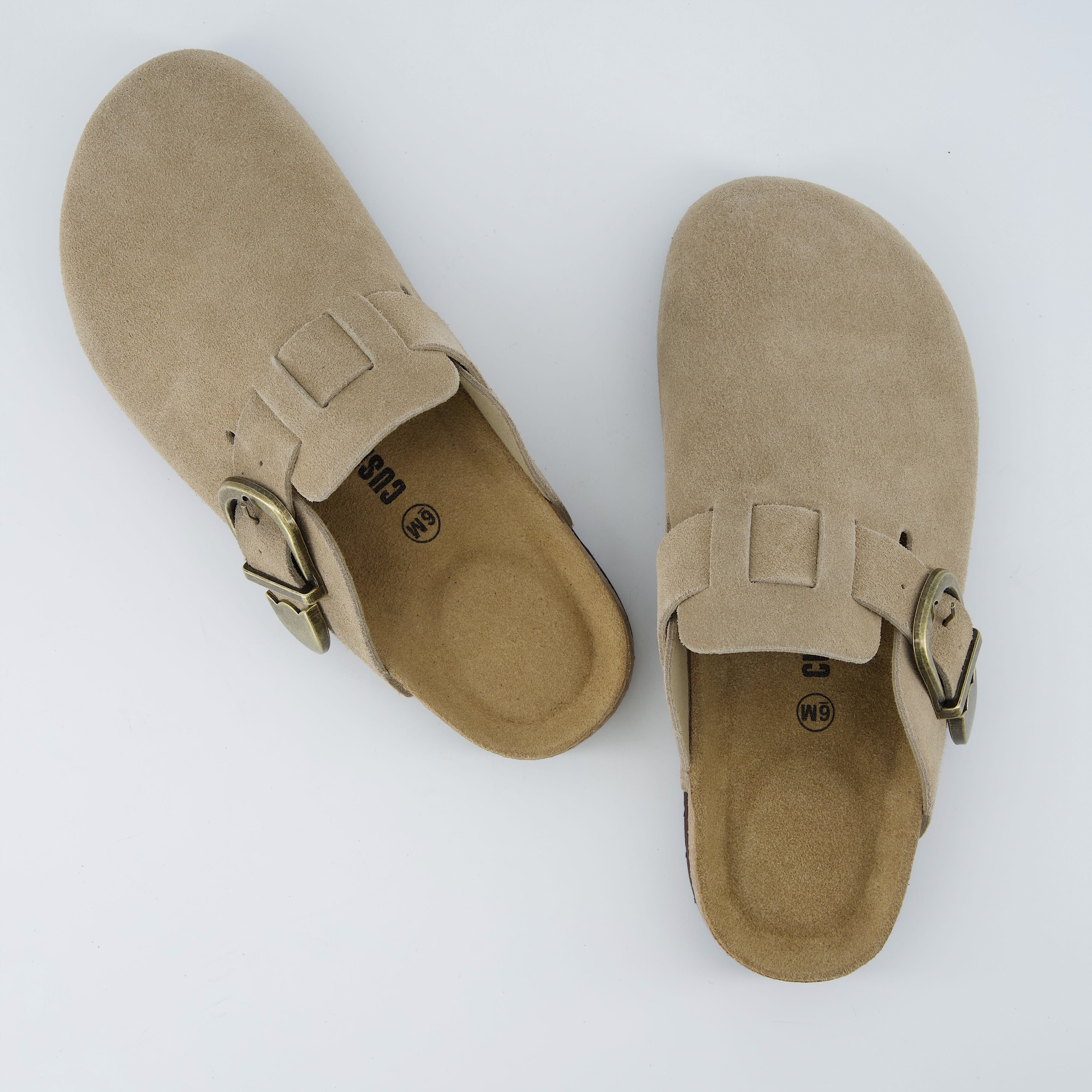 Hamlet Leather Clogs Beige