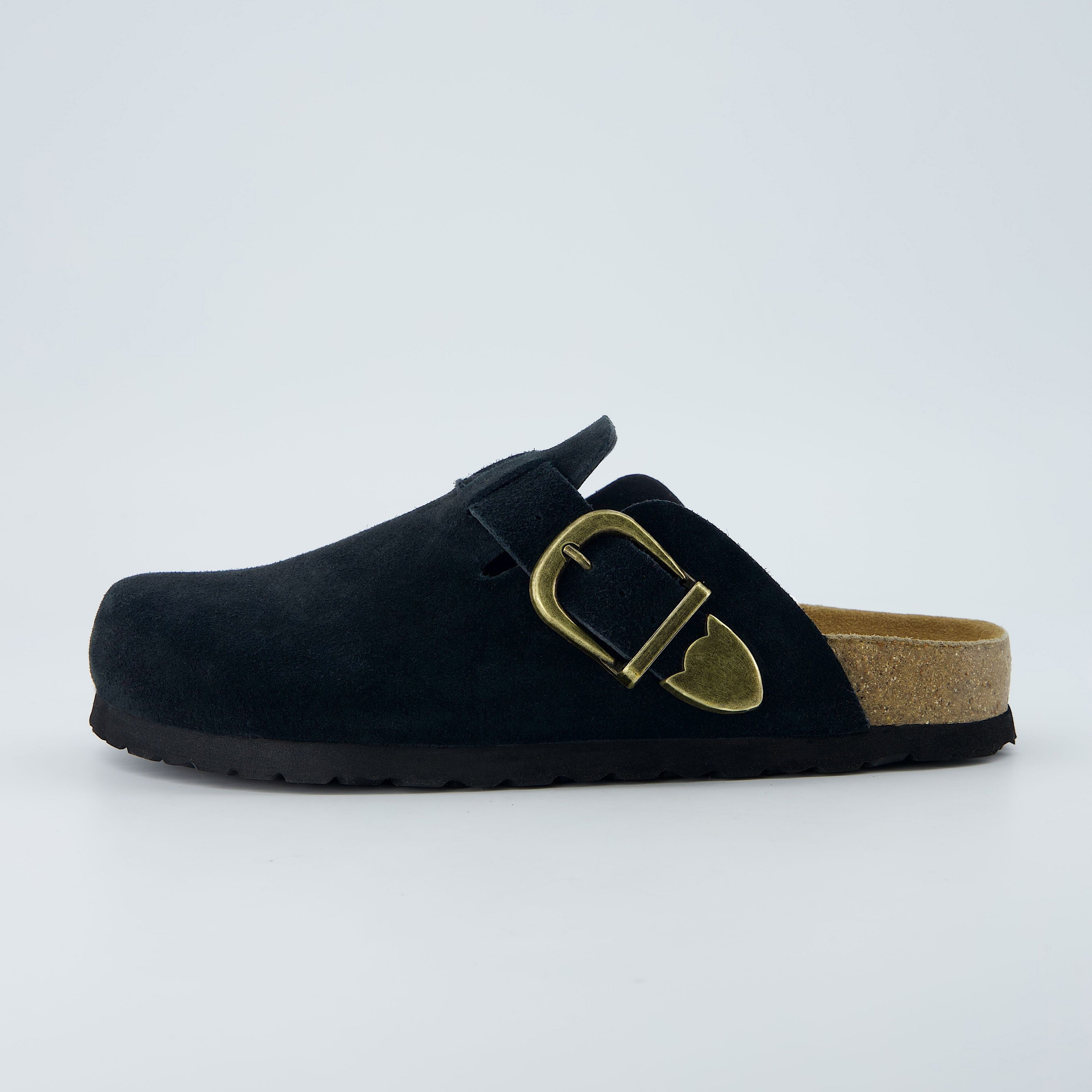 Hamlet Leather Clogs Black