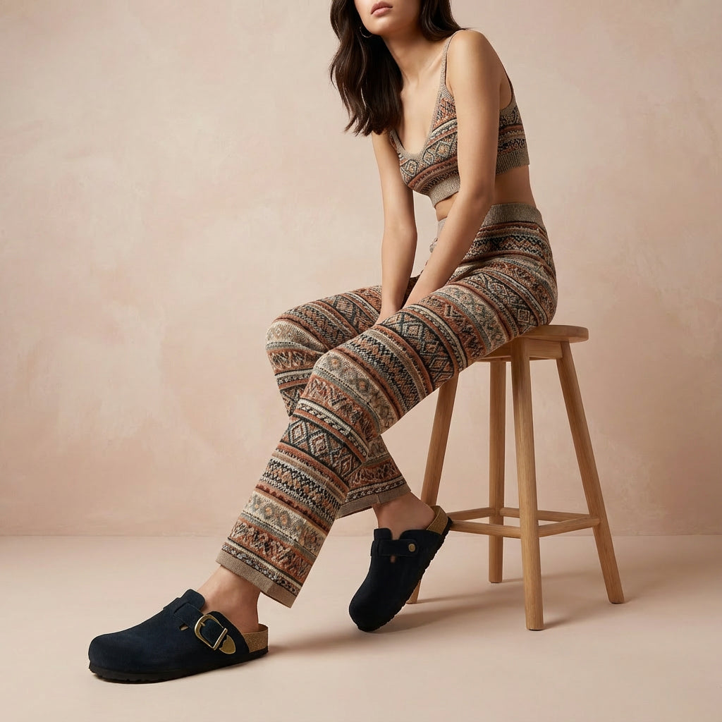 Hamlet Leather Clogs Black