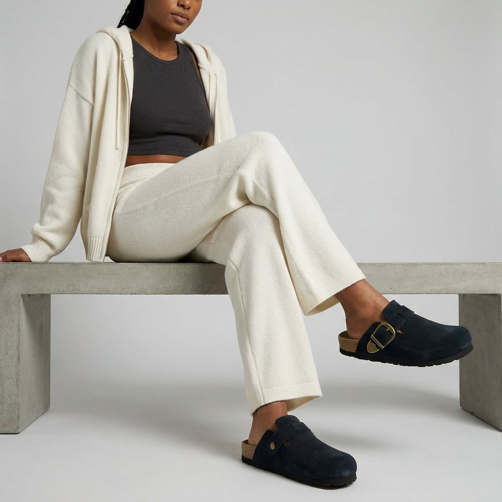 Hamlet Leather Clogs Black