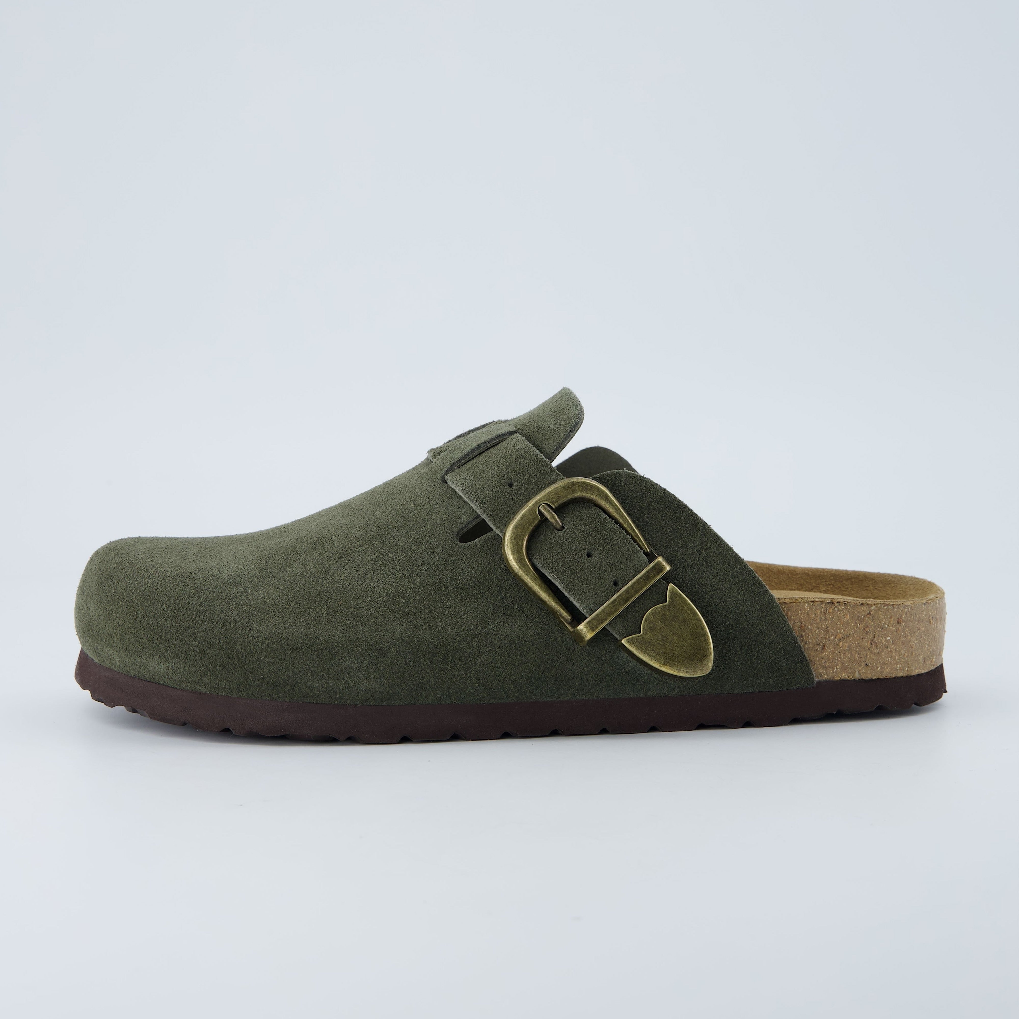 Hamlet Leather Clogs Khaki