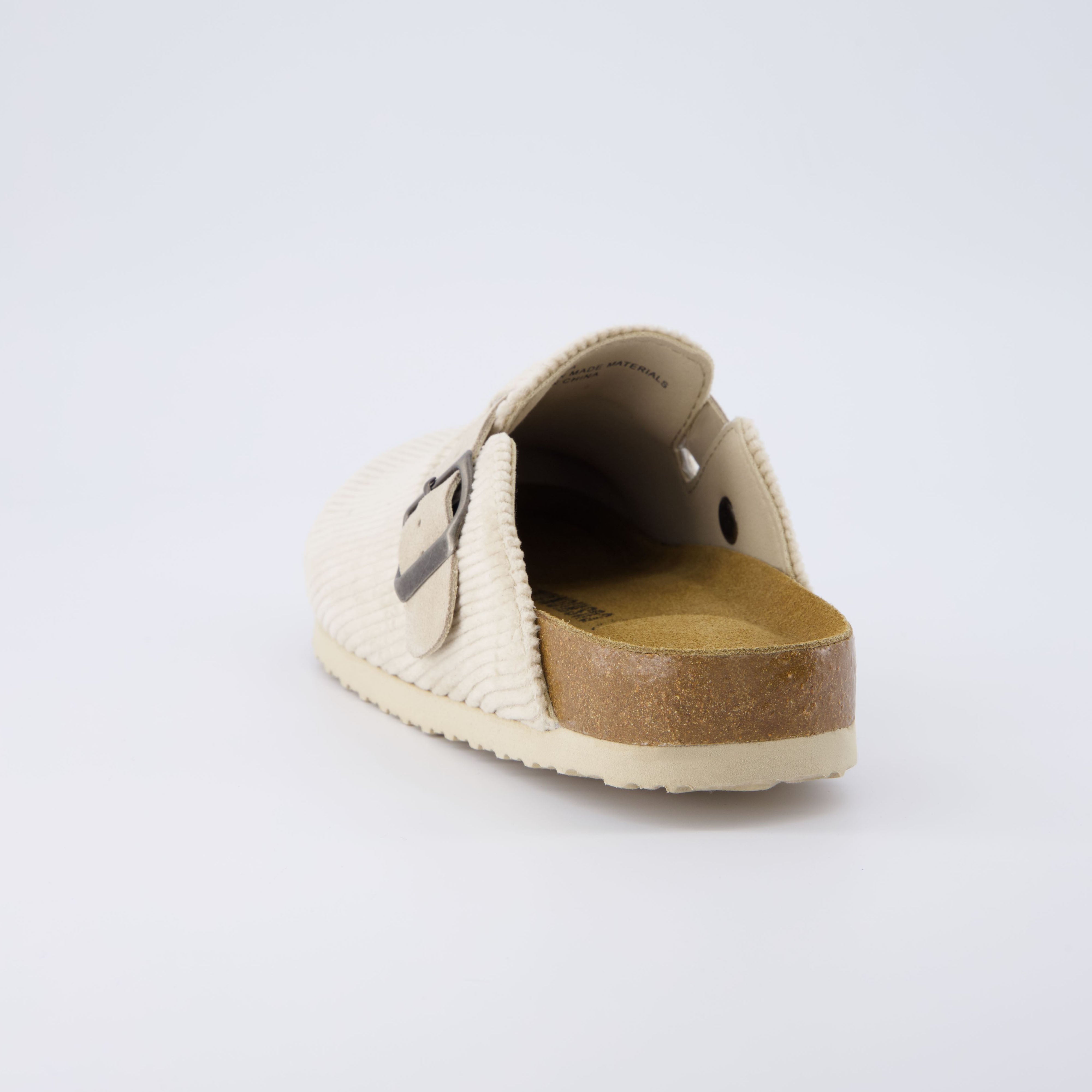 Hana Cork Footbed Clog Beige Corduroy Medium