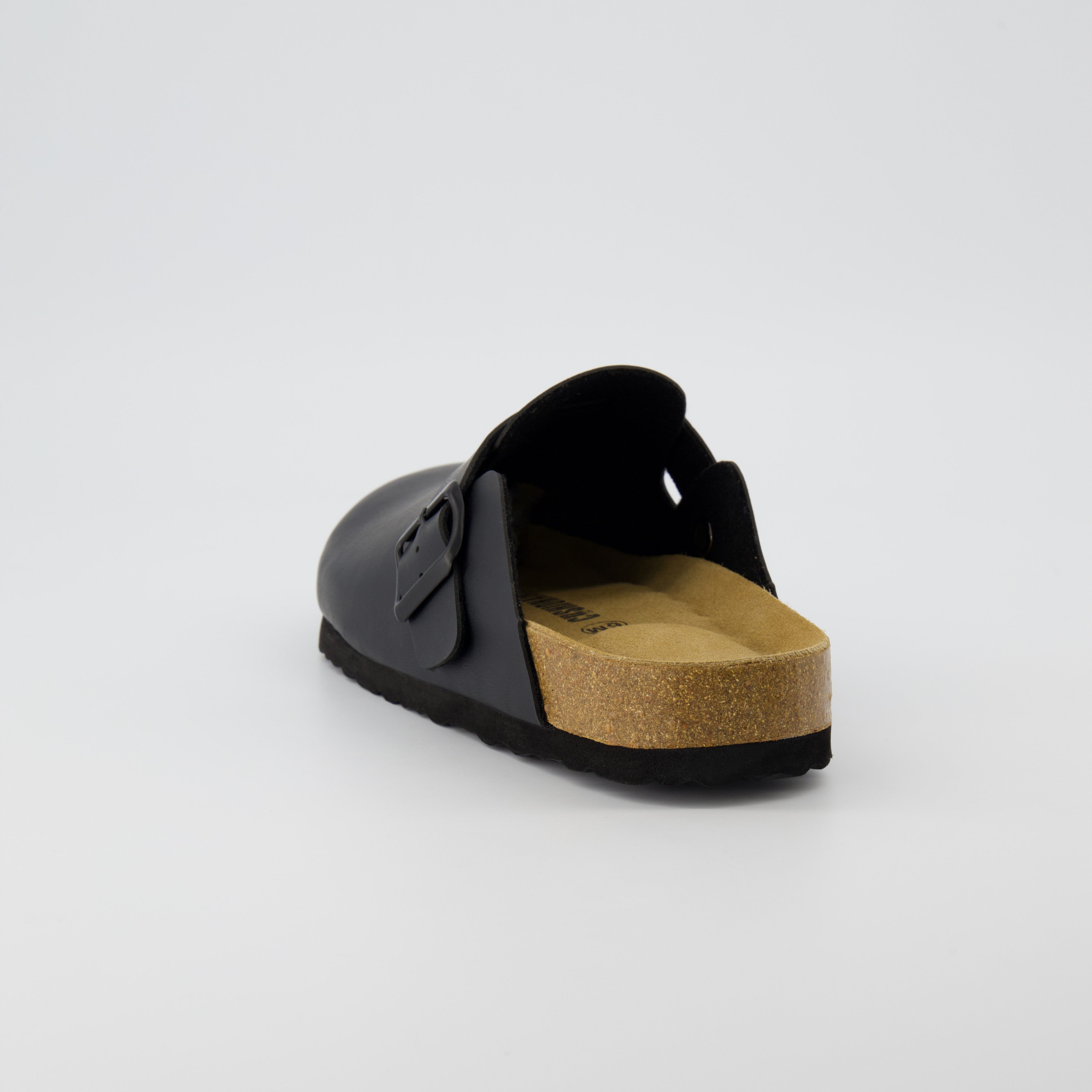 Hana Cork Footbed Clog Black