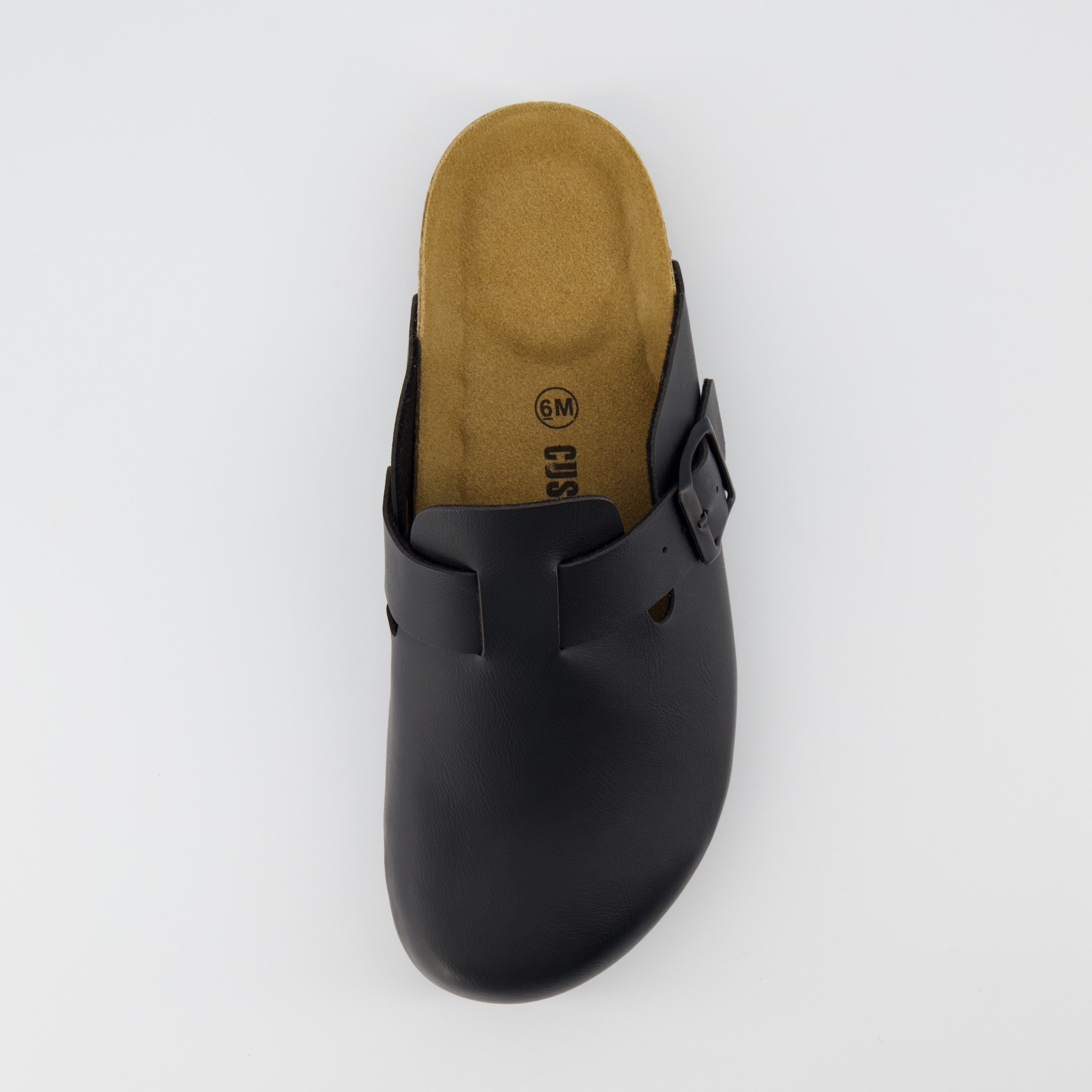 Hana Cork Footbed Clog Black