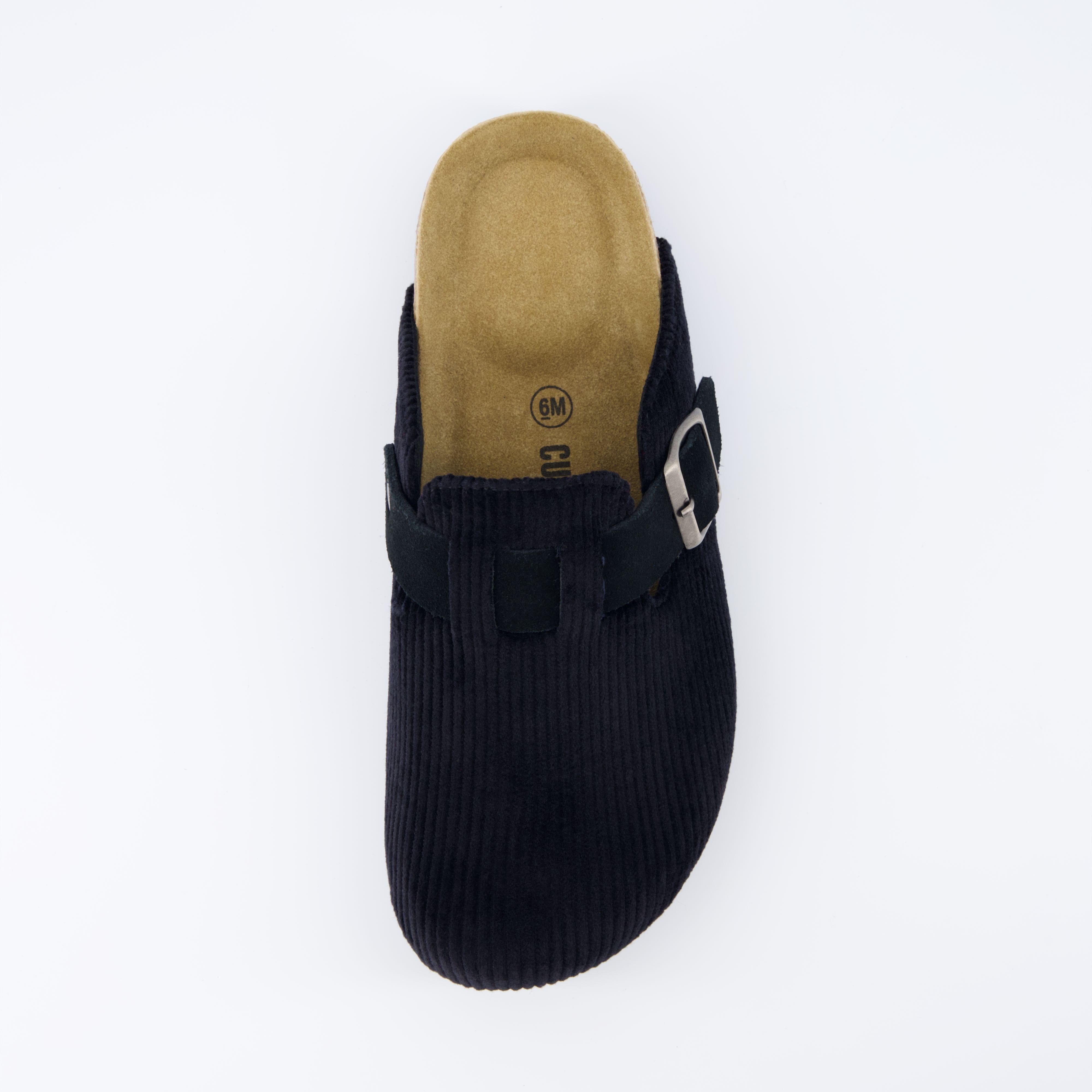Hana Cork Footbed Clog Black Corduroy Medium