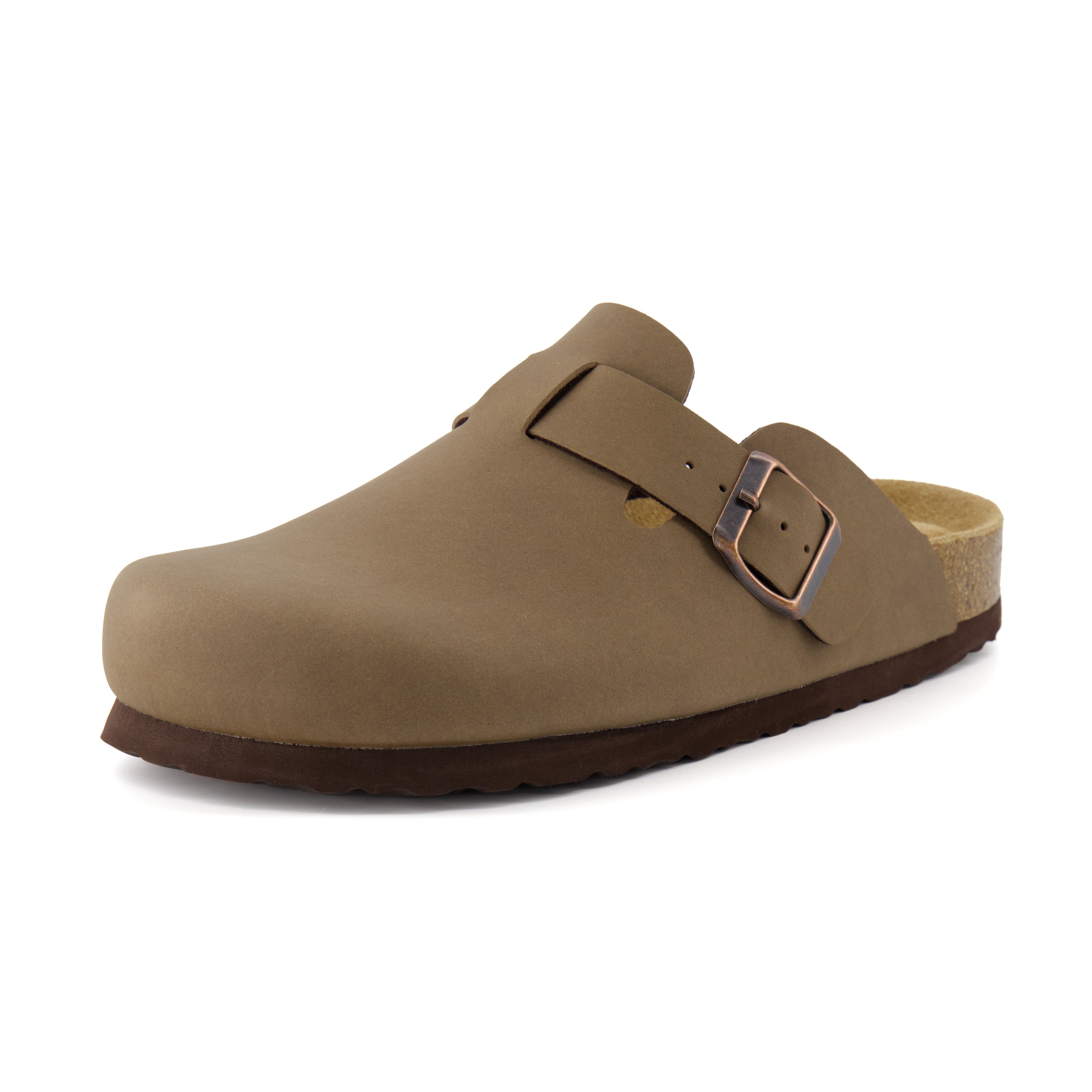 Hana Cork Footbed Clog Brown