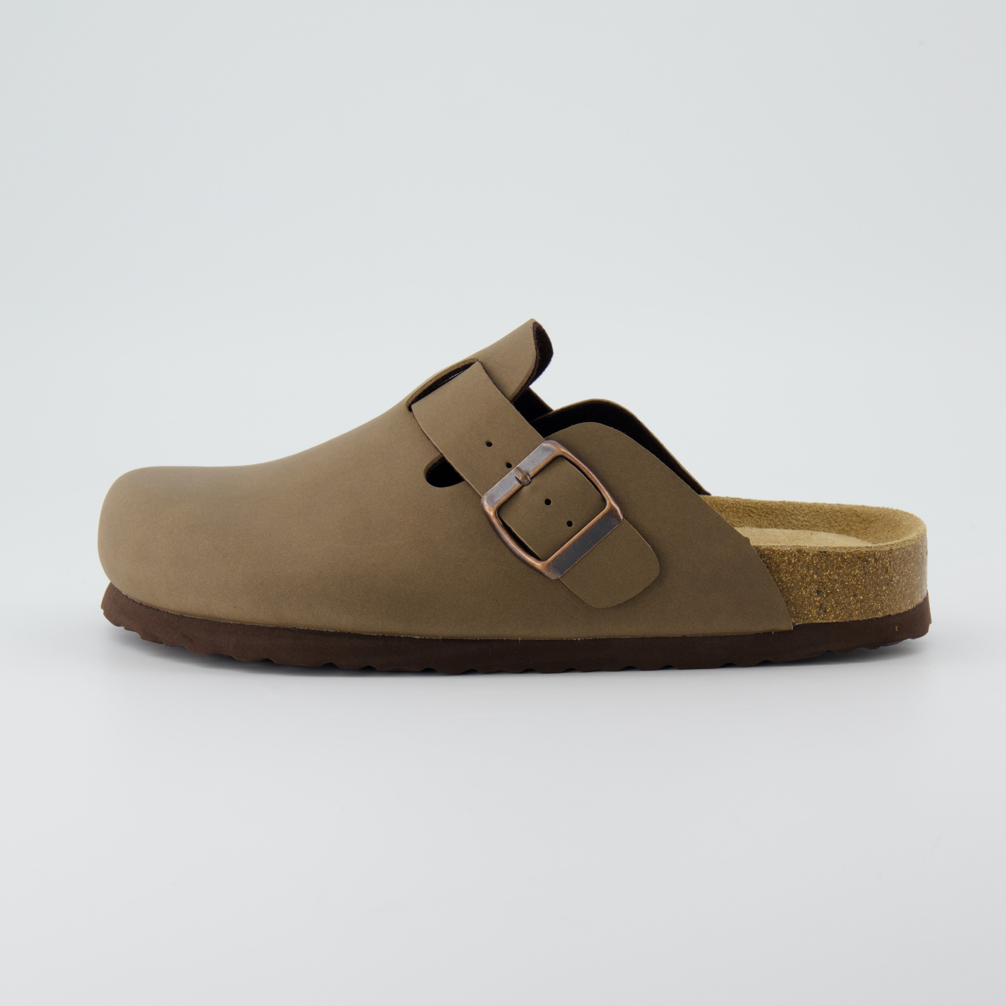 Hana Cork Footbed Clog Brown