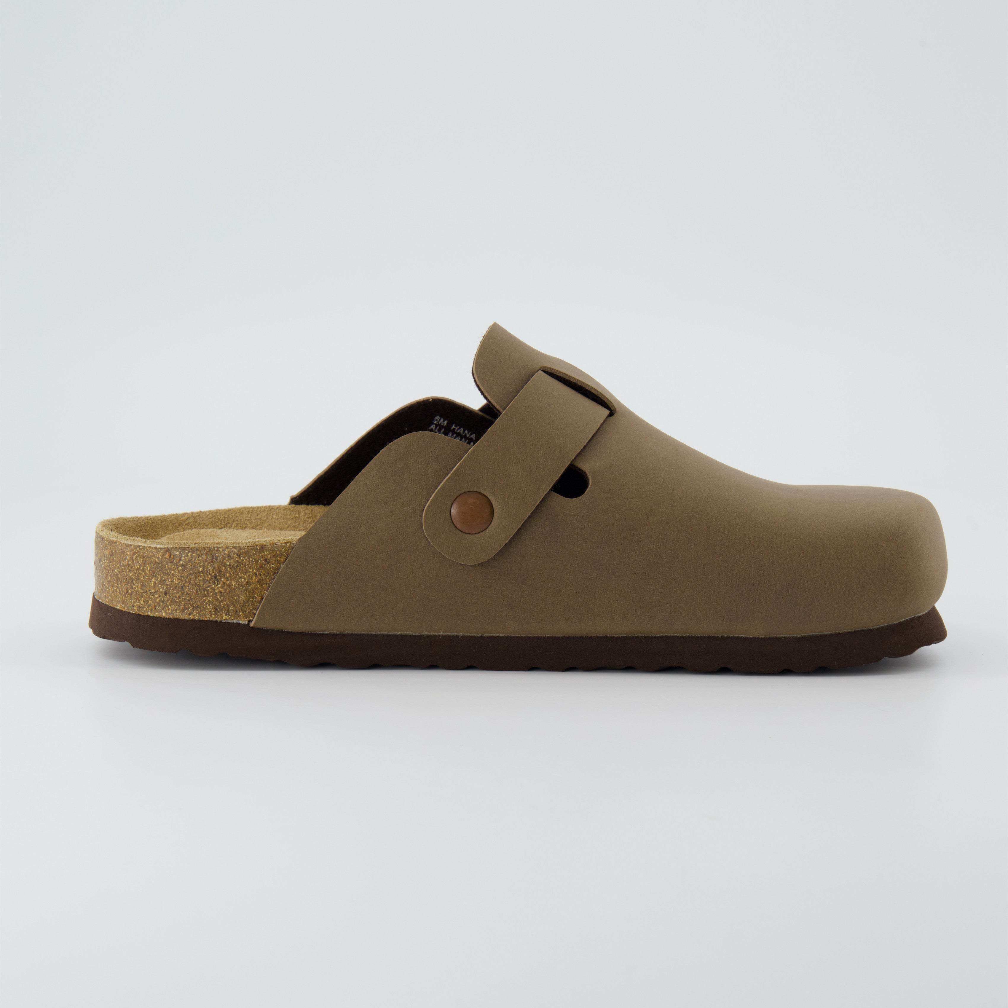 Hana Cork Footbed Clog Brown