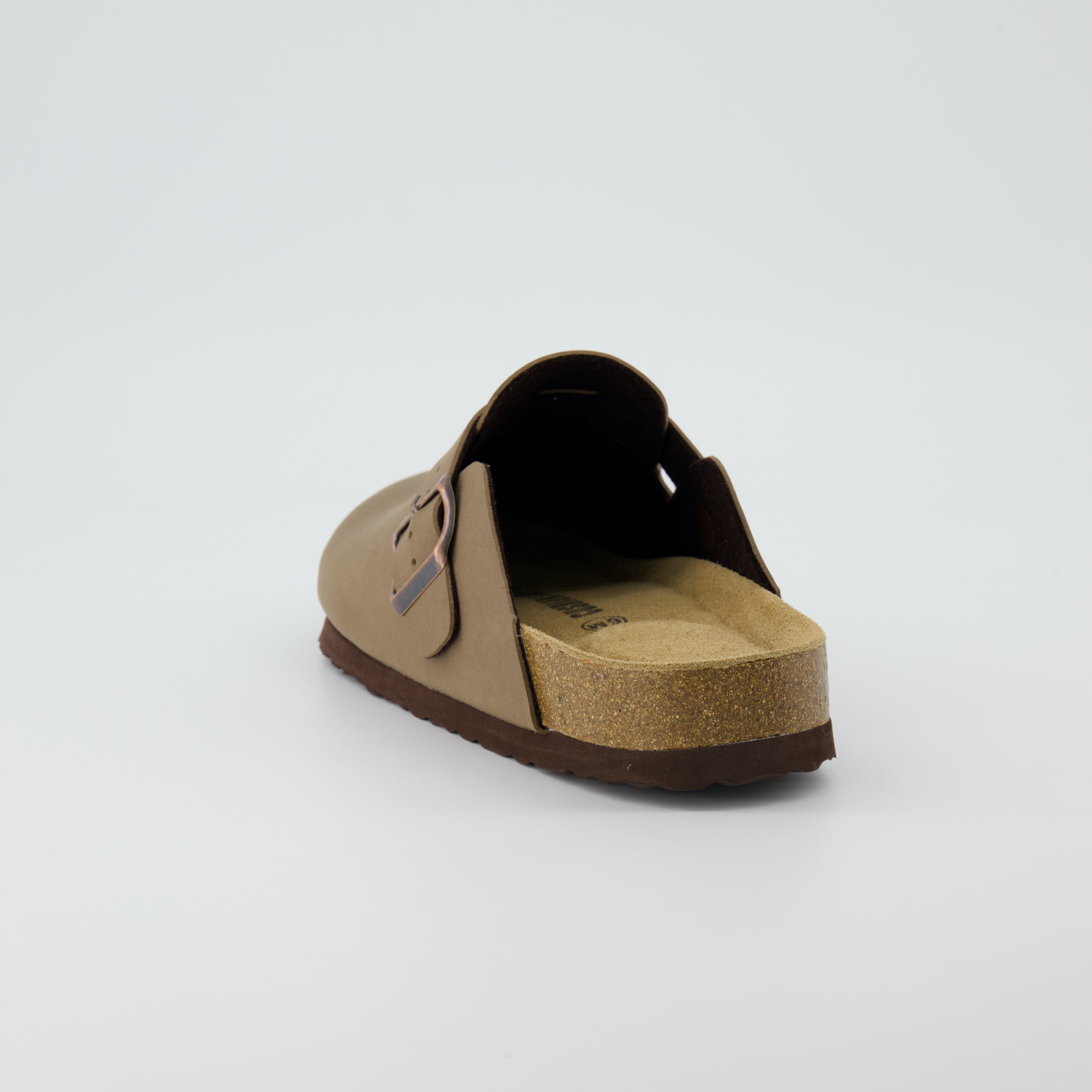 Hana Cork Footbed Clog Brown