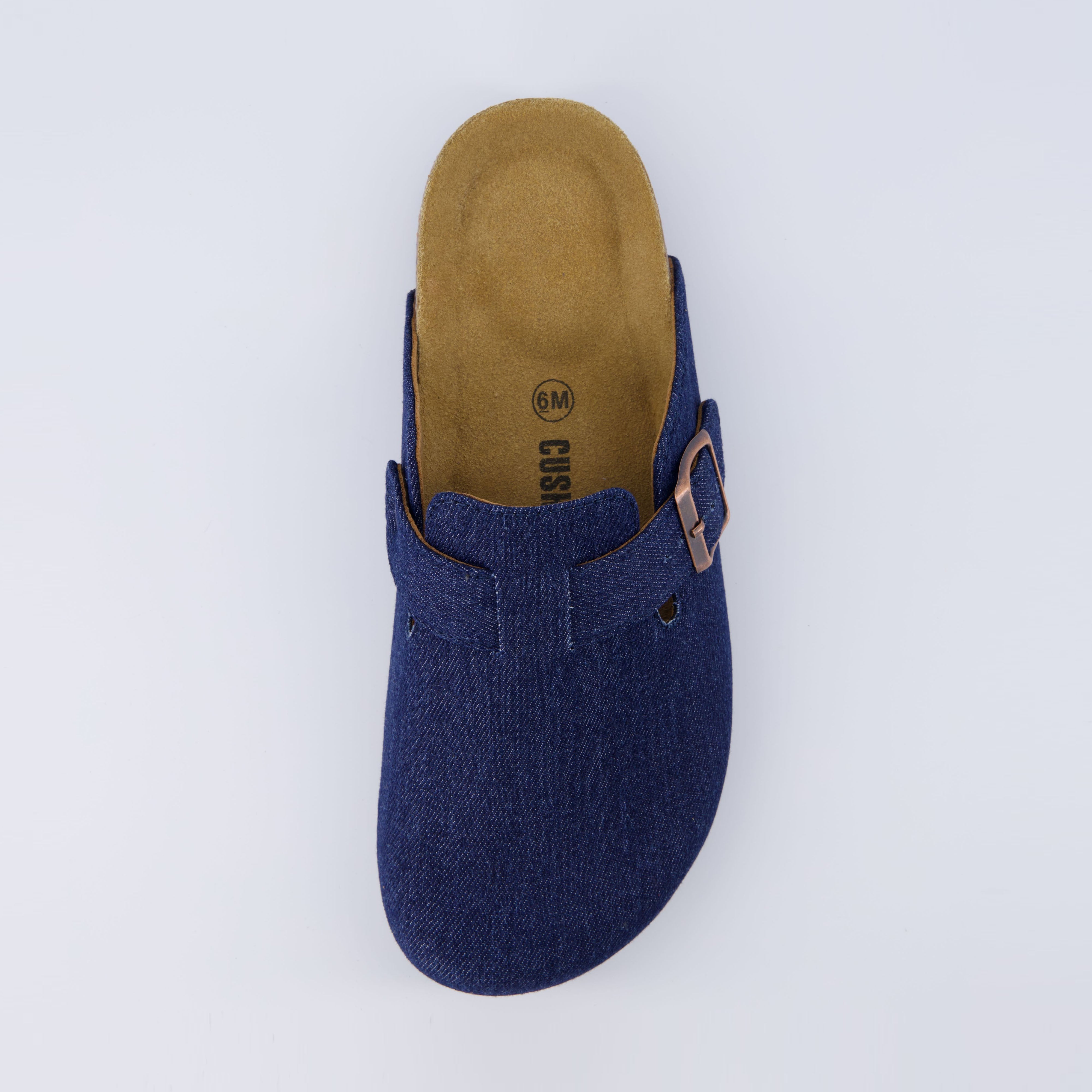 Hana Cork Footbed Clog Dark Denim