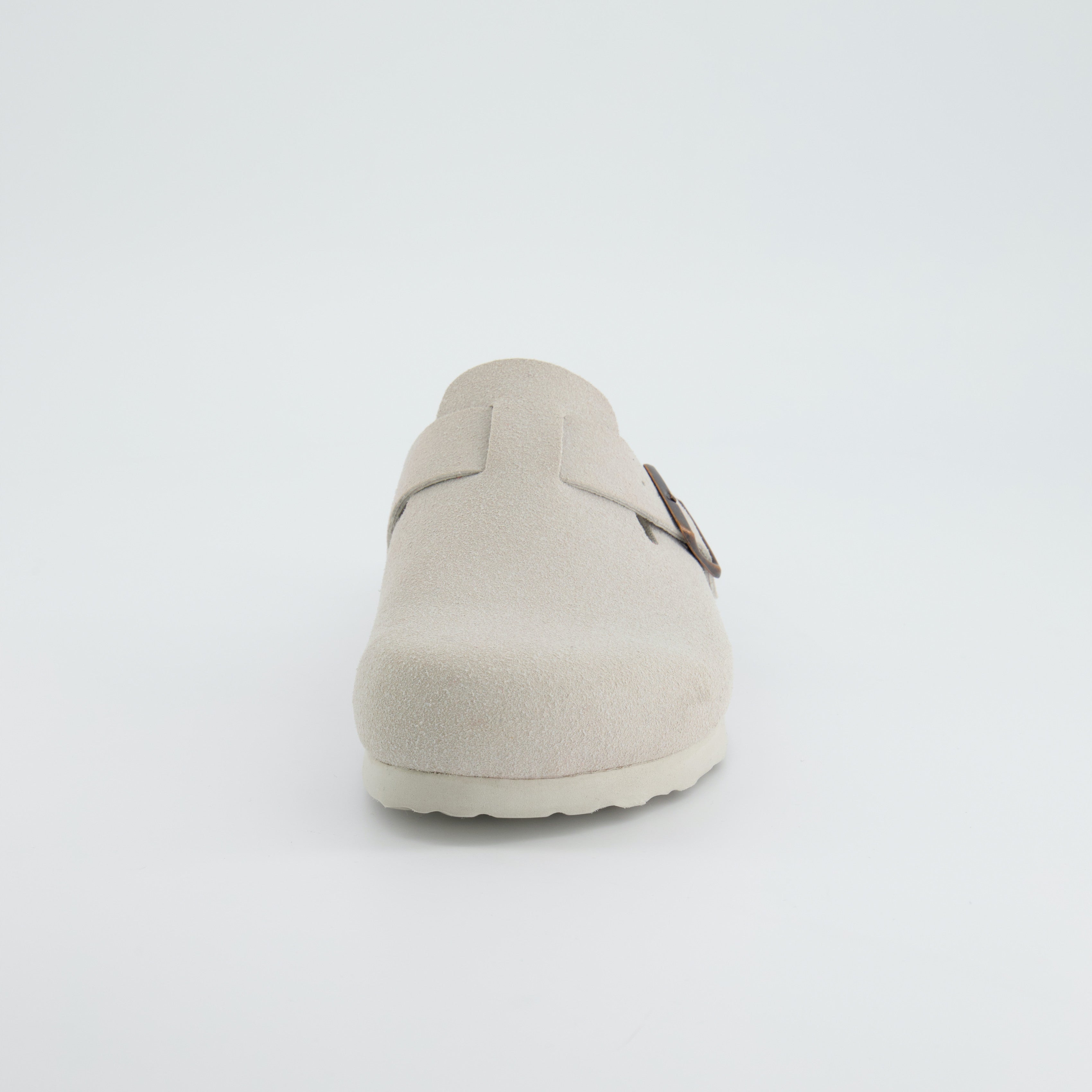 Hana Cork Footbed Clog Ivory Suede