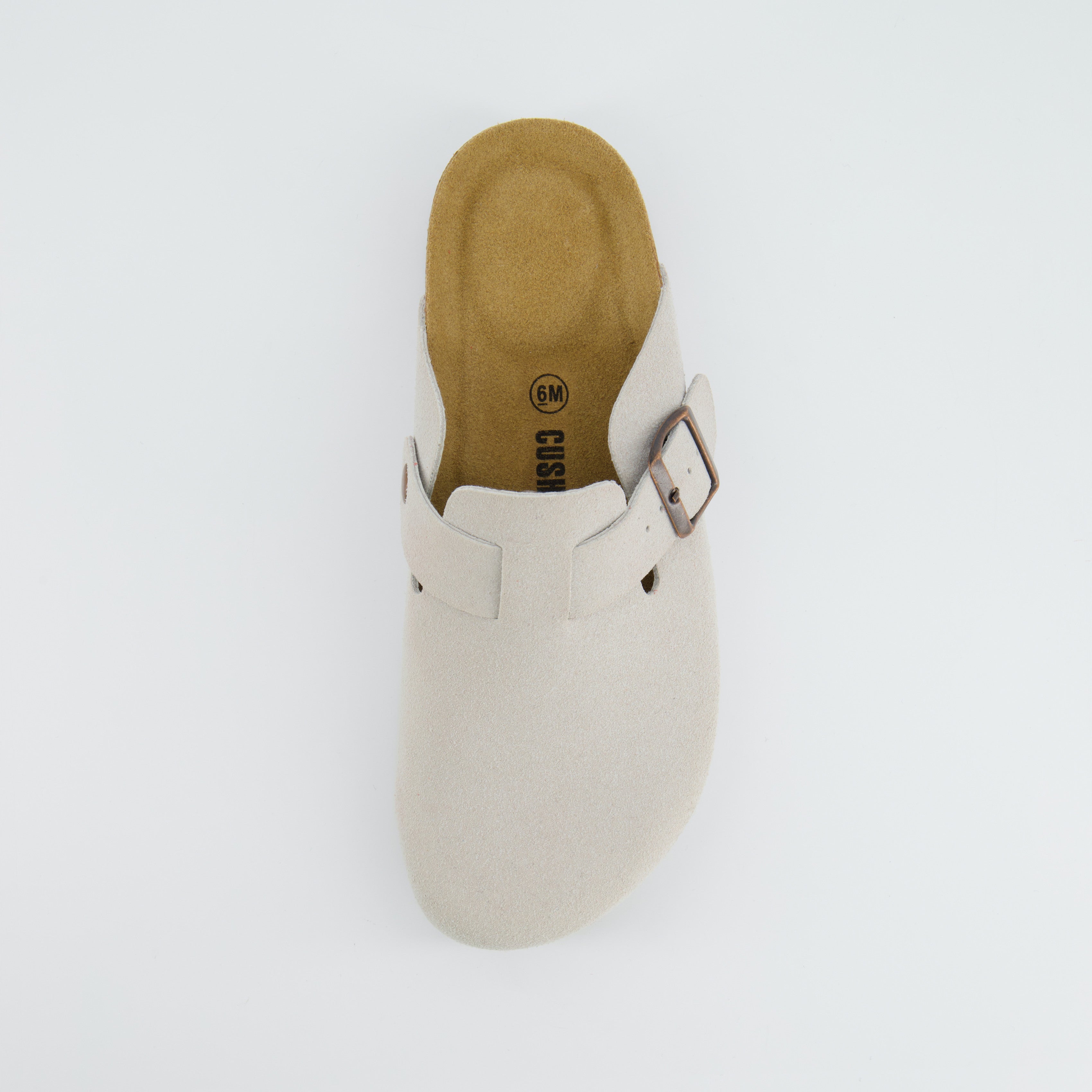 Hana Cork Footbed Clog Ivory Suede