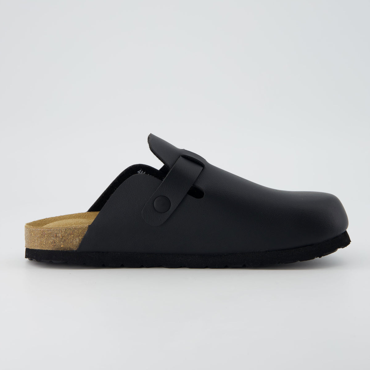 Hana Kids Cork Footbed Clog Black Medium