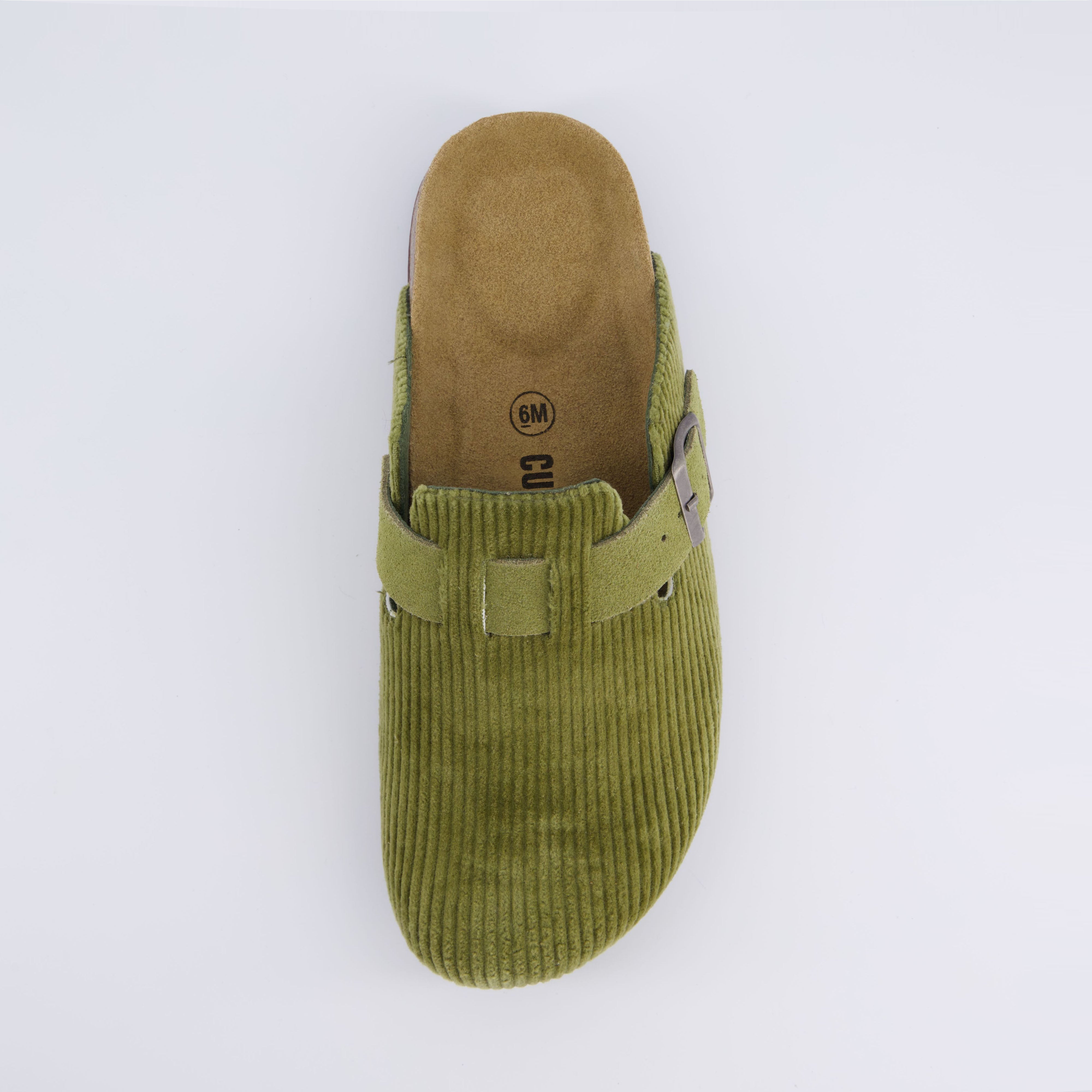 Hana Cork Footbed Clog Khaki Corduroy Medium