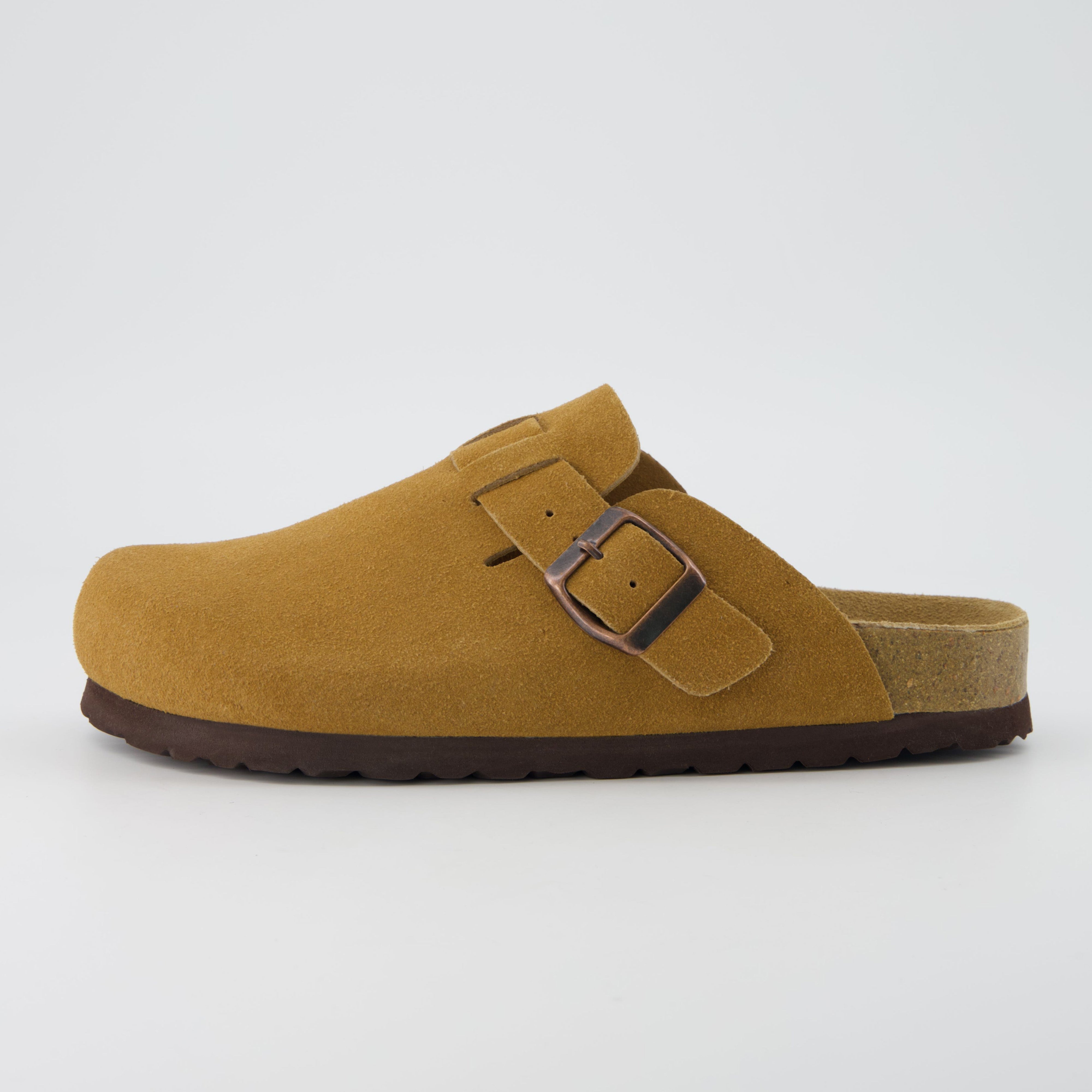 Hana Leather Clog Camel