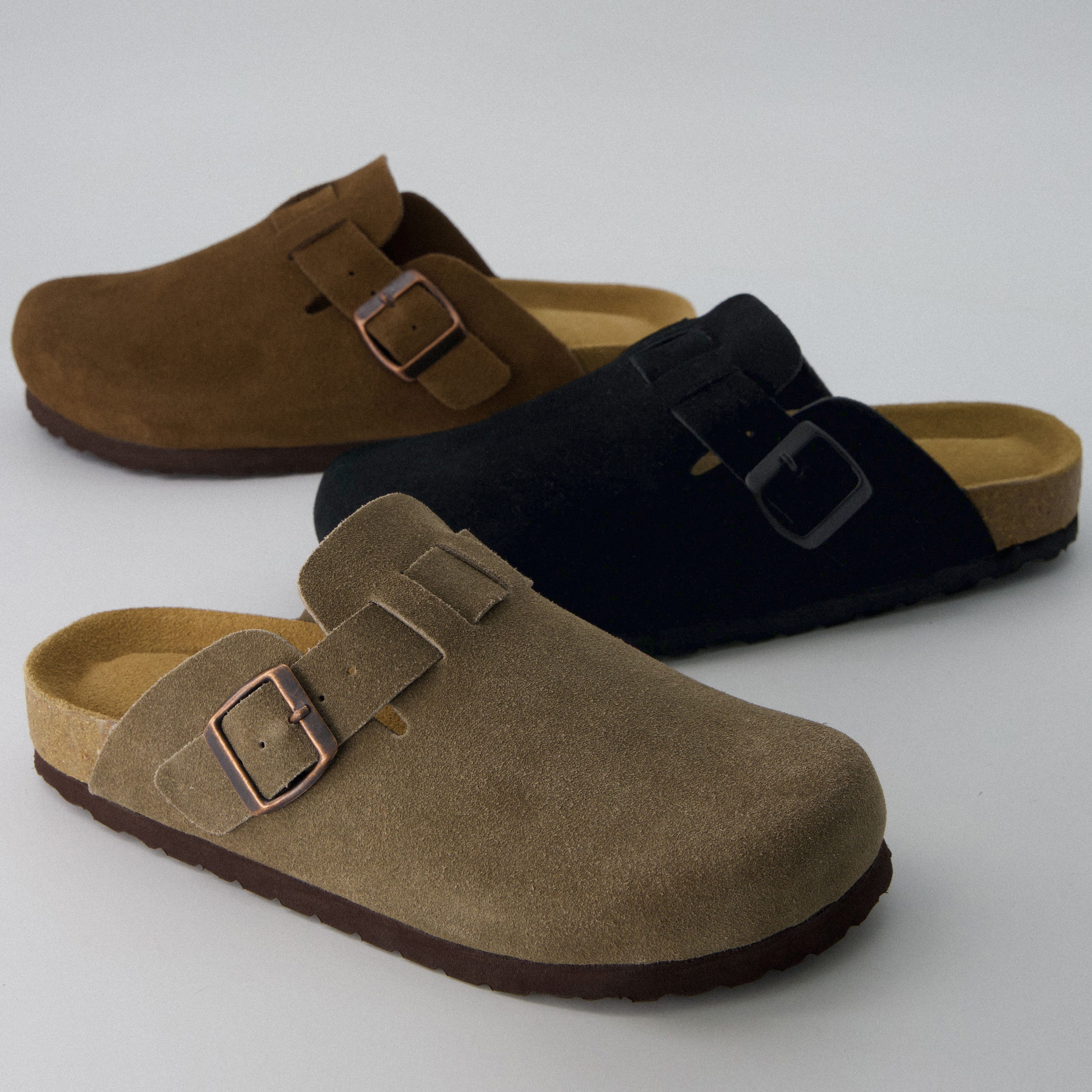 Hana Leather Clog Brown