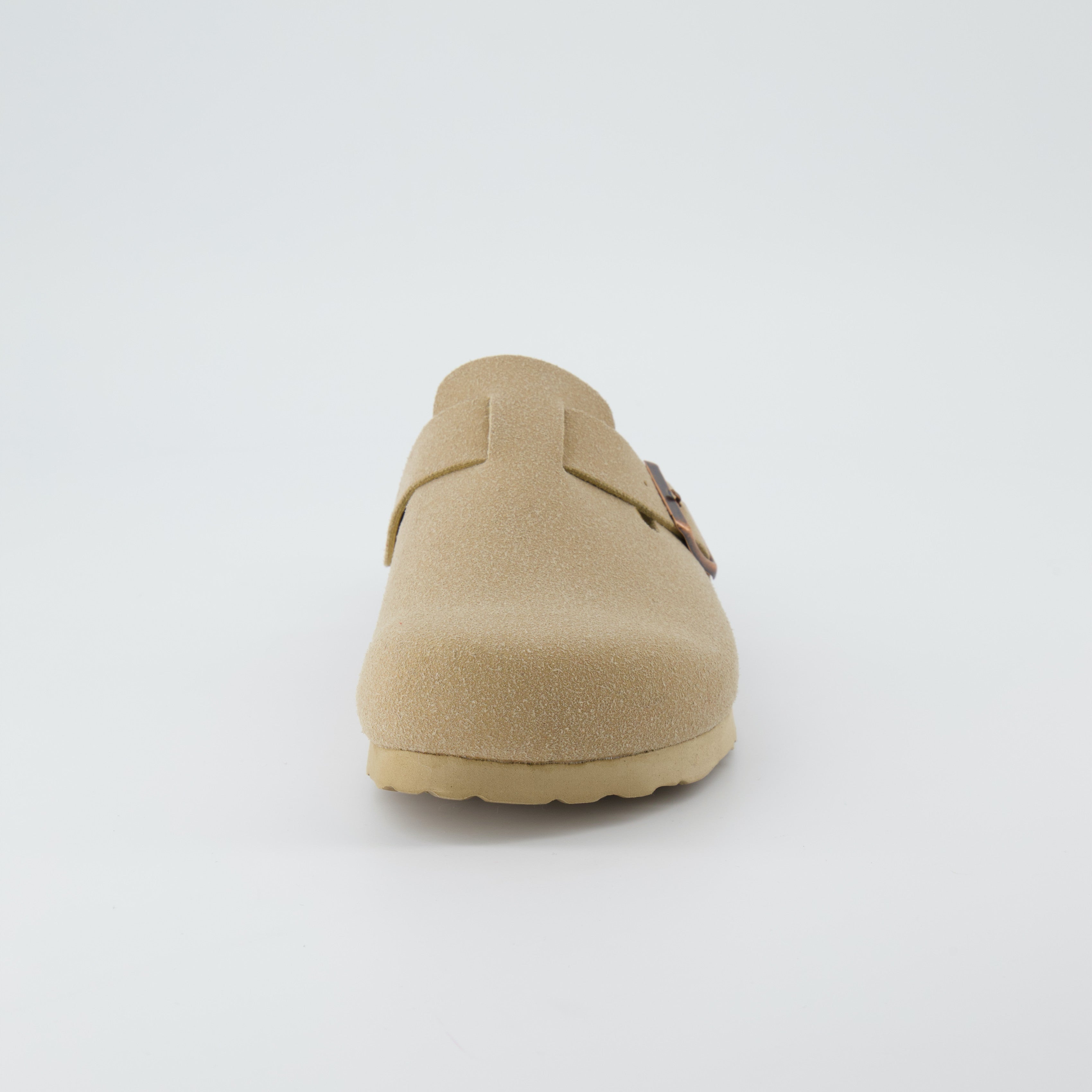 Hana Cork Footbed Clog Sand Suede