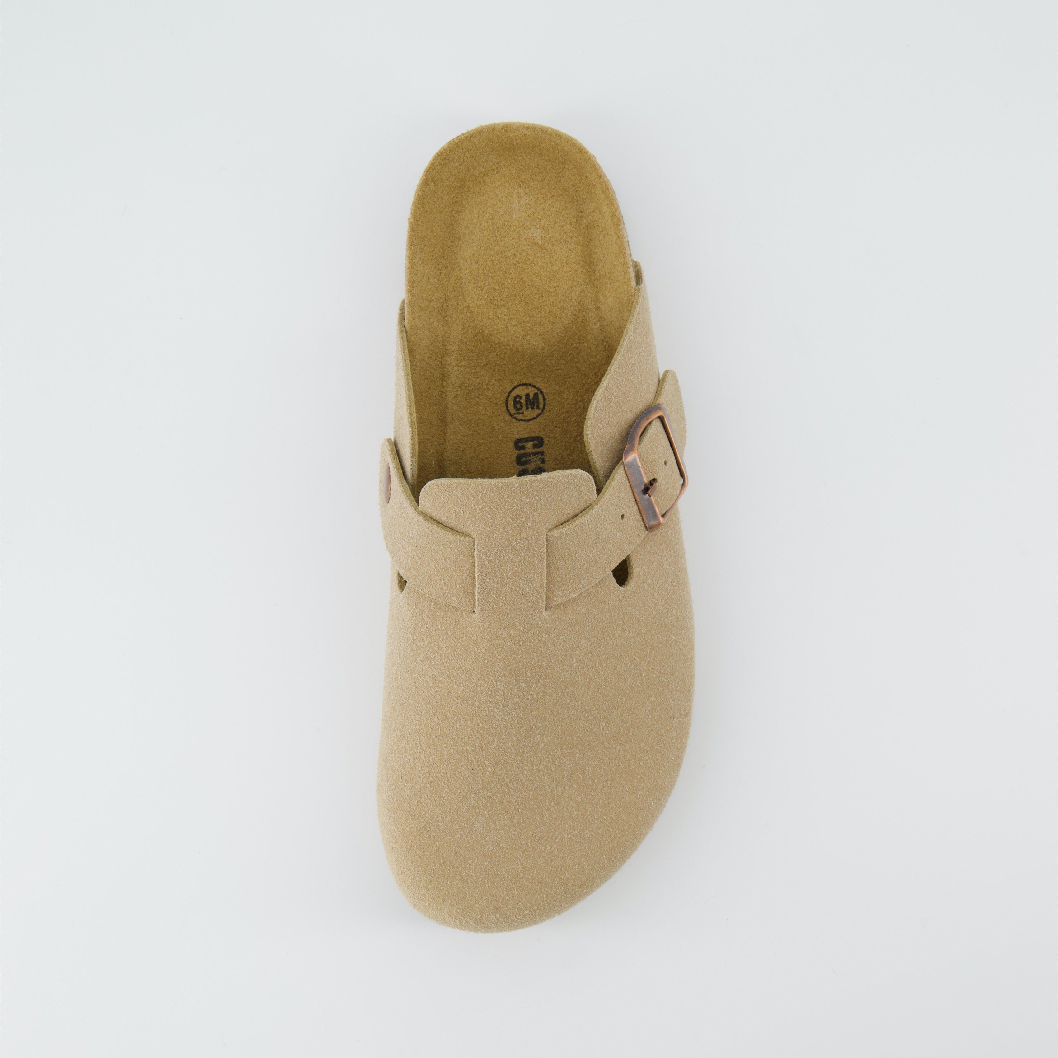 Hana Cork Footbed Clog Sand Suede