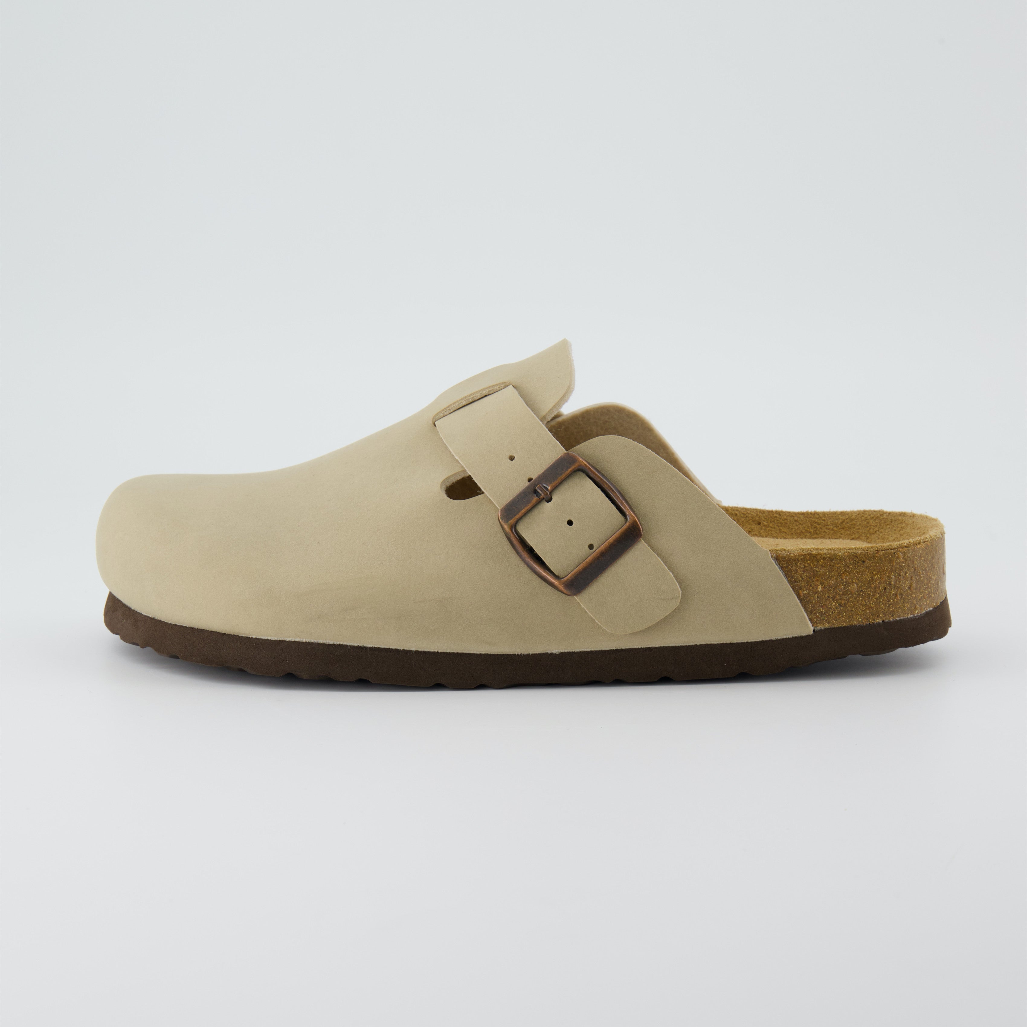 Hana Cork Footbed Clog Stone