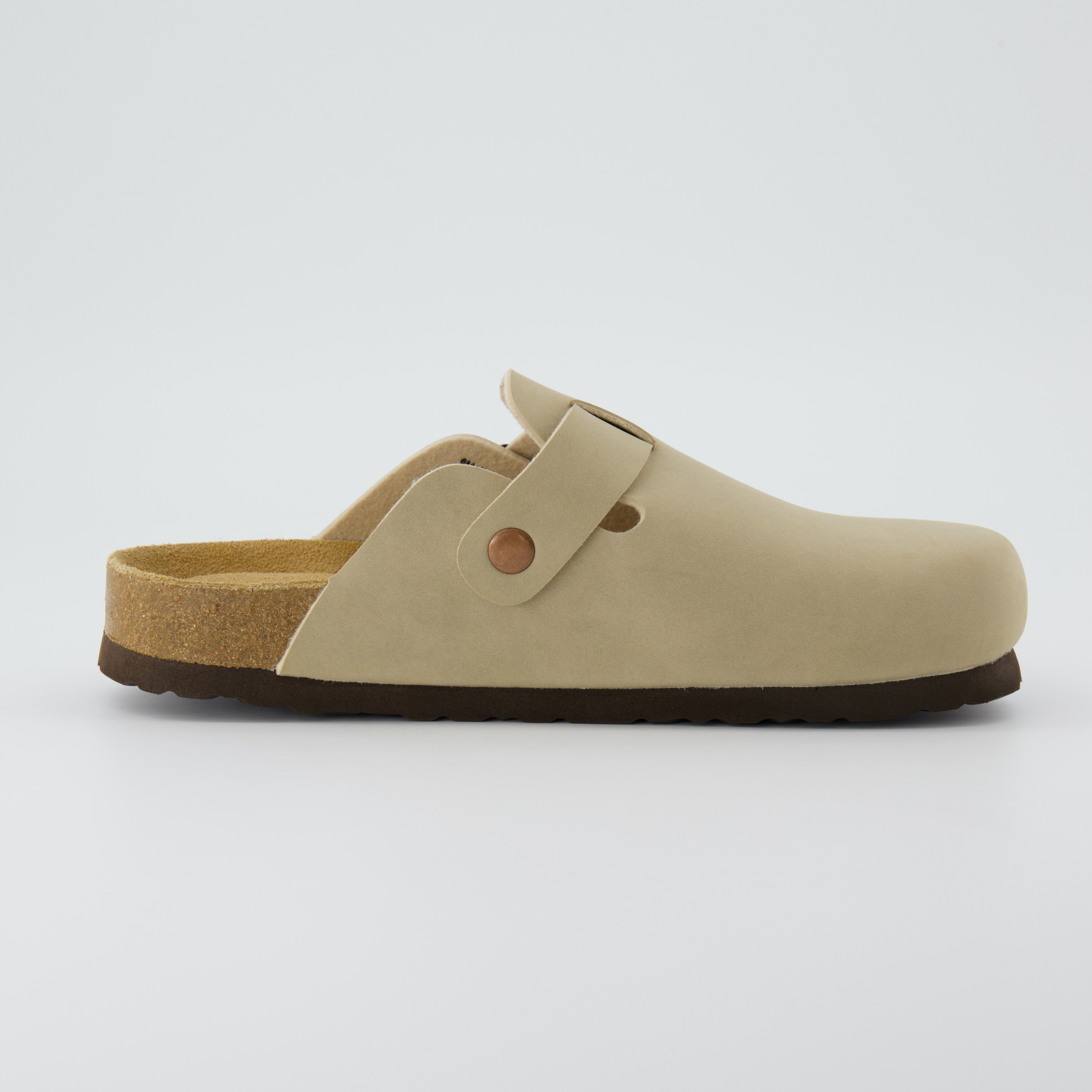 Hana Cork Footbed Clog Stone