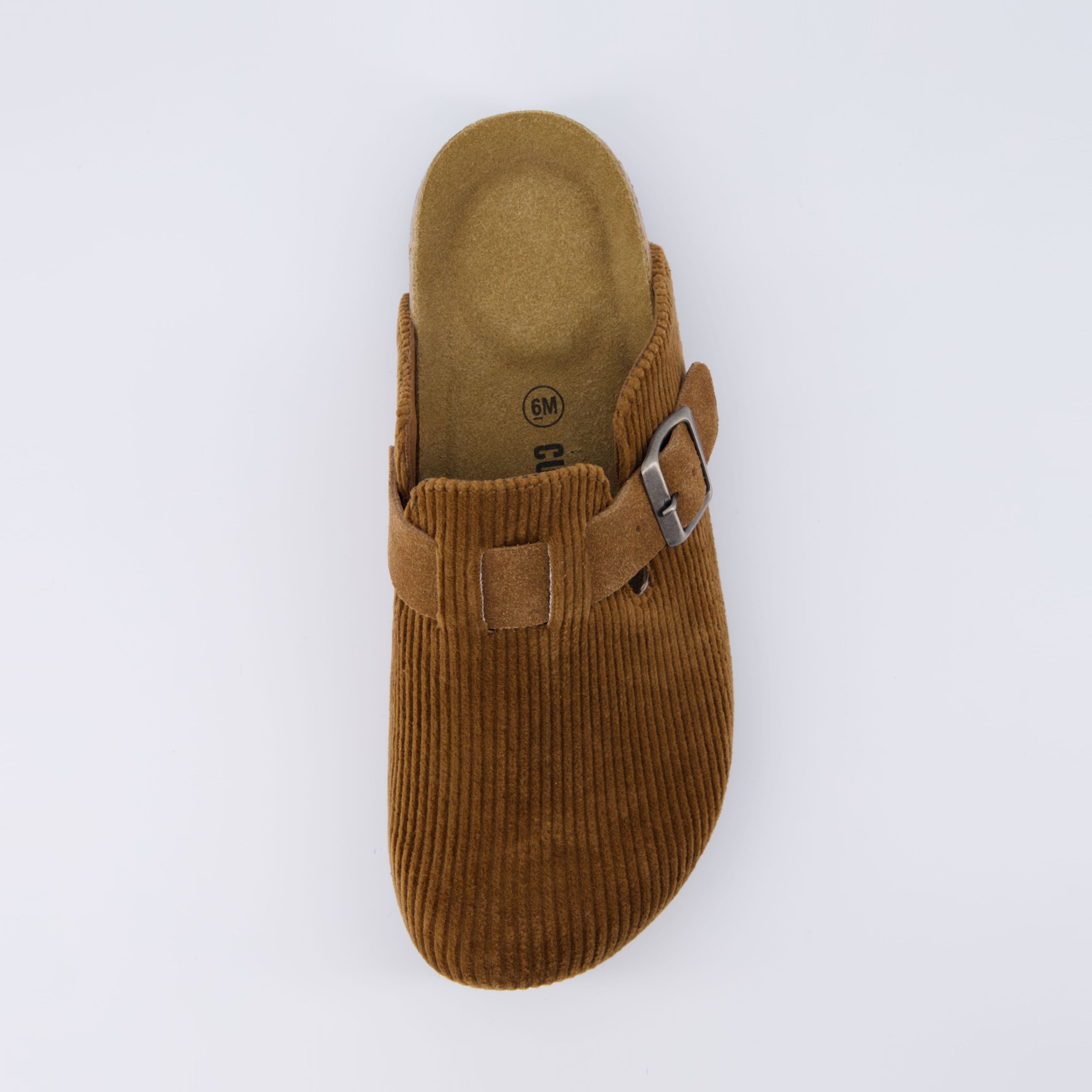 Hana Cork Footbed Clog Tan Corduroy Medium