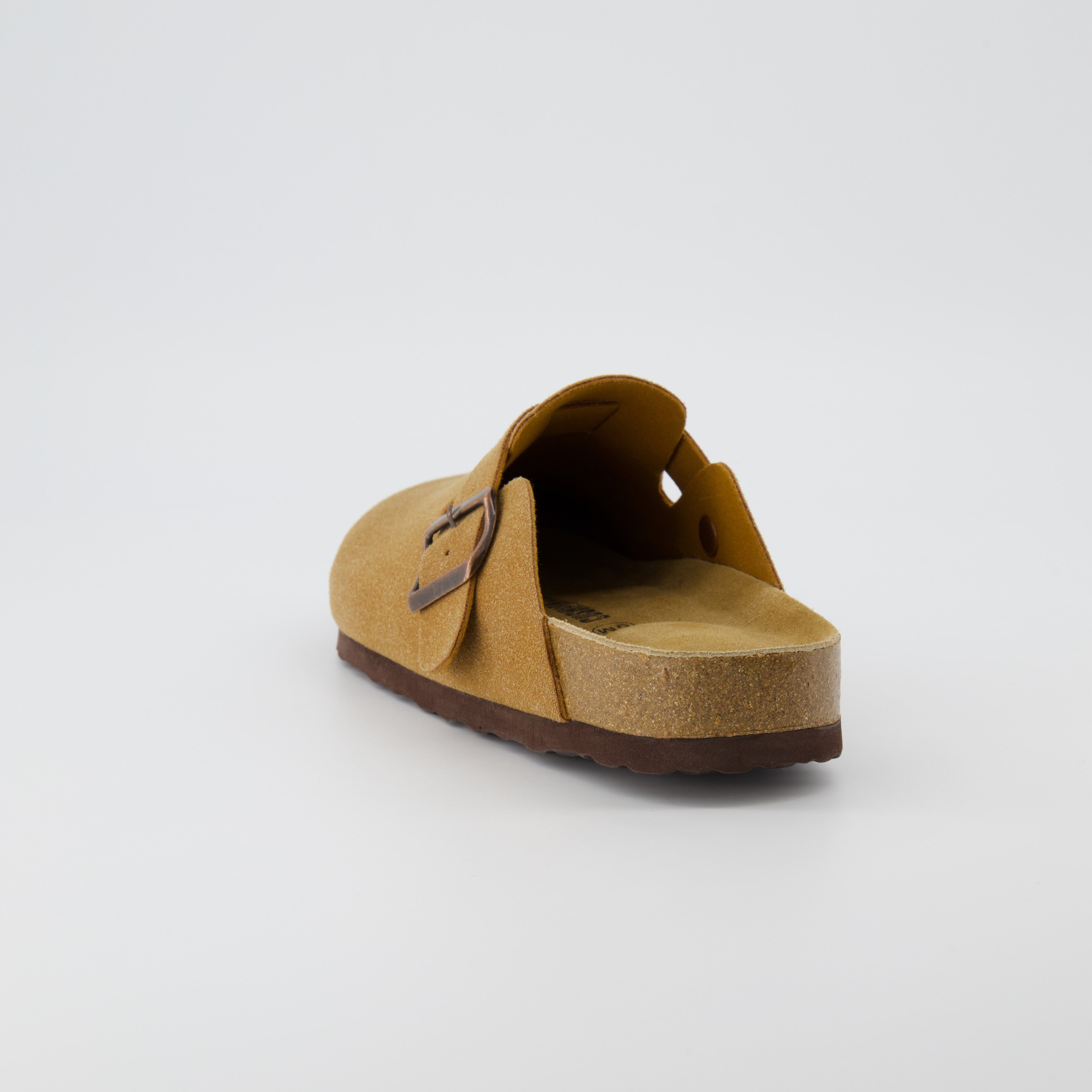 Hana Cork Footbed Clog Tan Suede