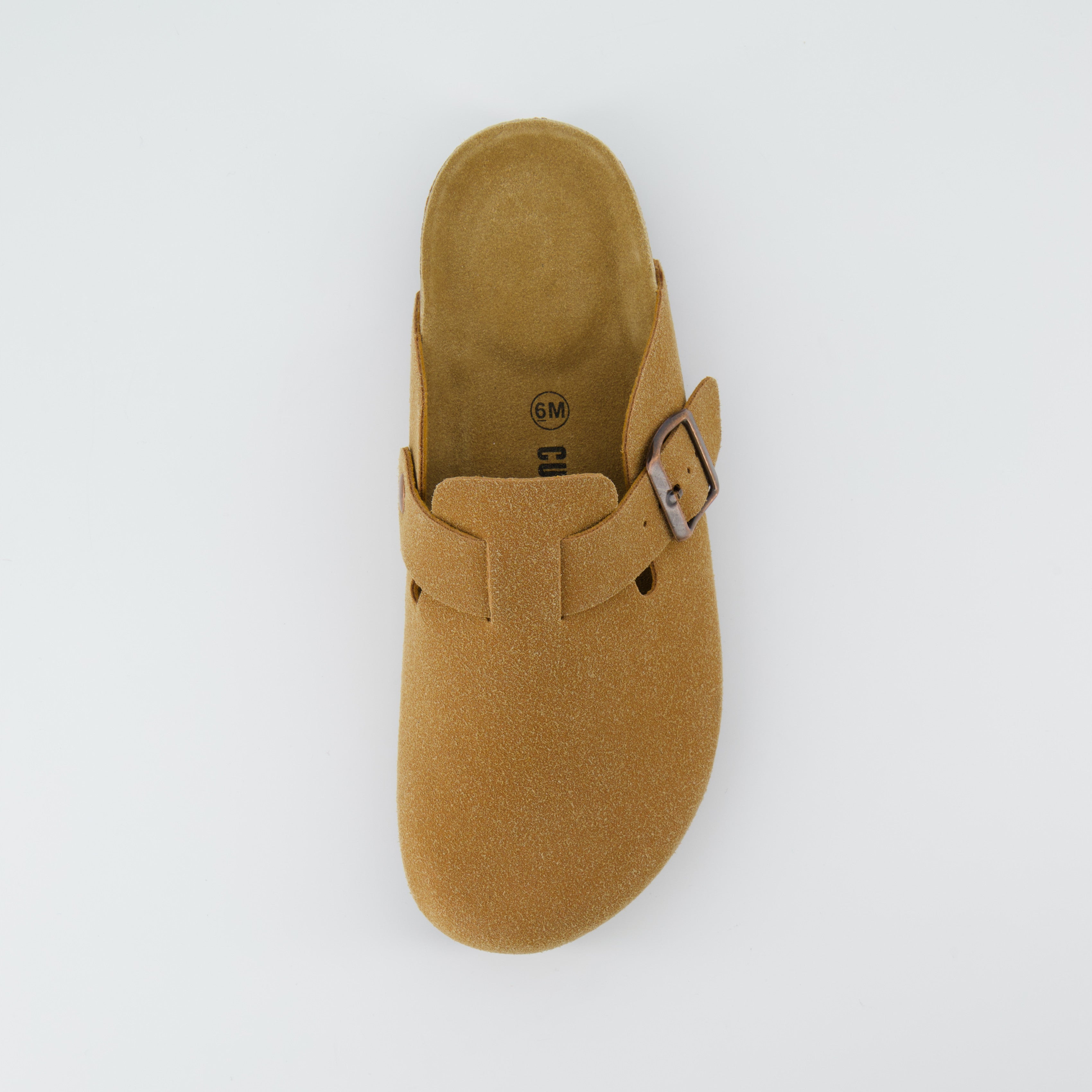 Hana Cork Footbed Clog Tan Suede