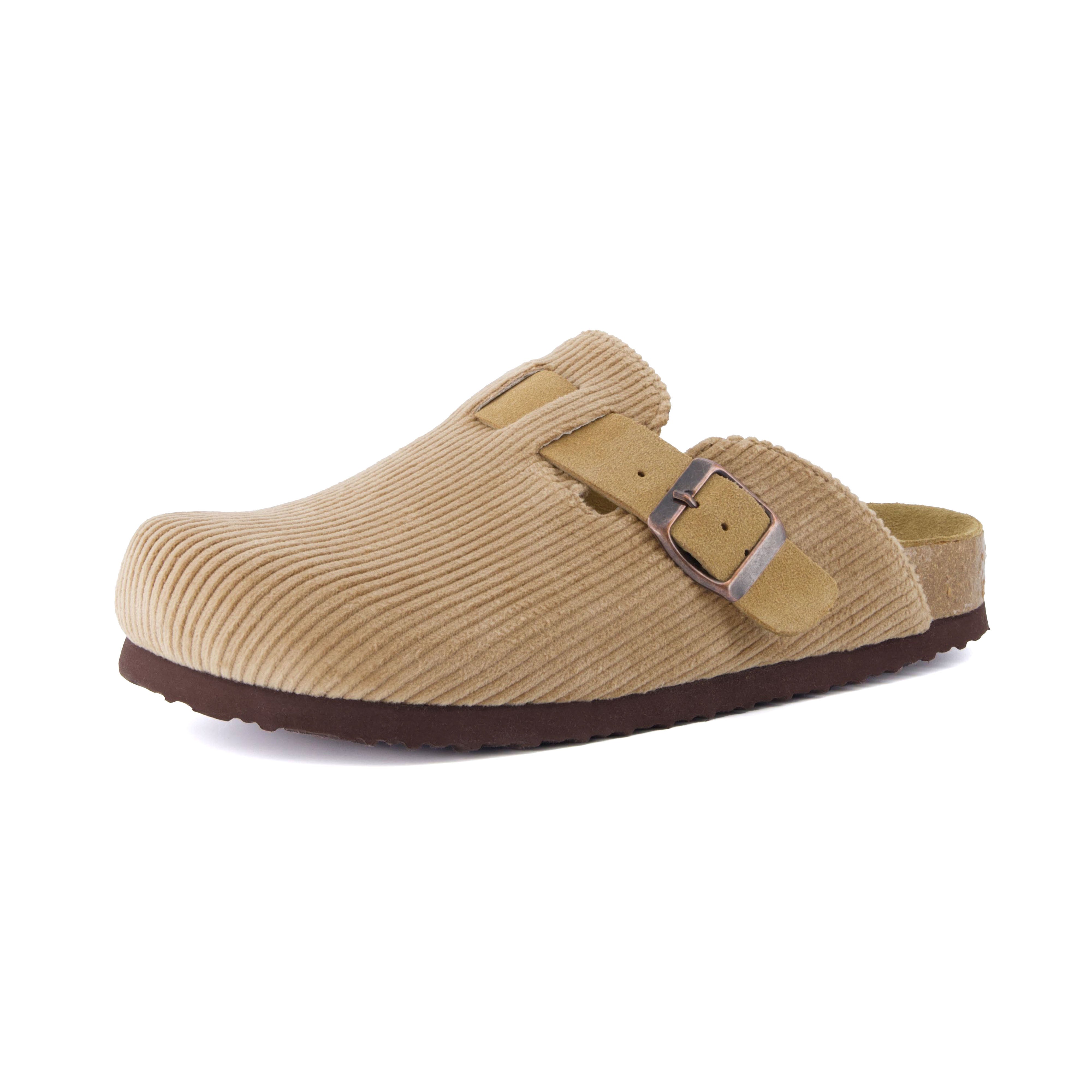 Hana Cork Footbed Clog Taupe Corduroy Medium