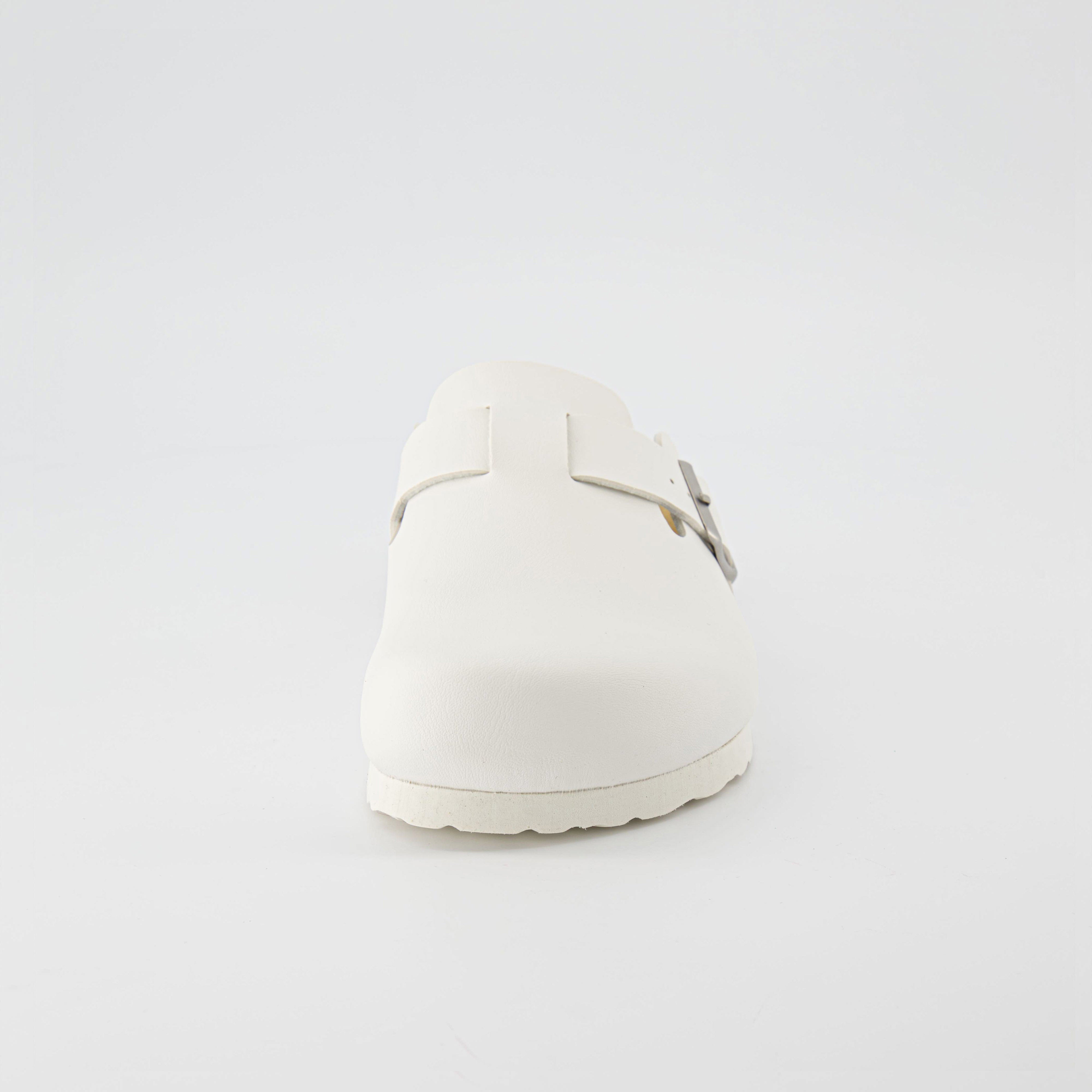 Hana Cork Footbed Clog White