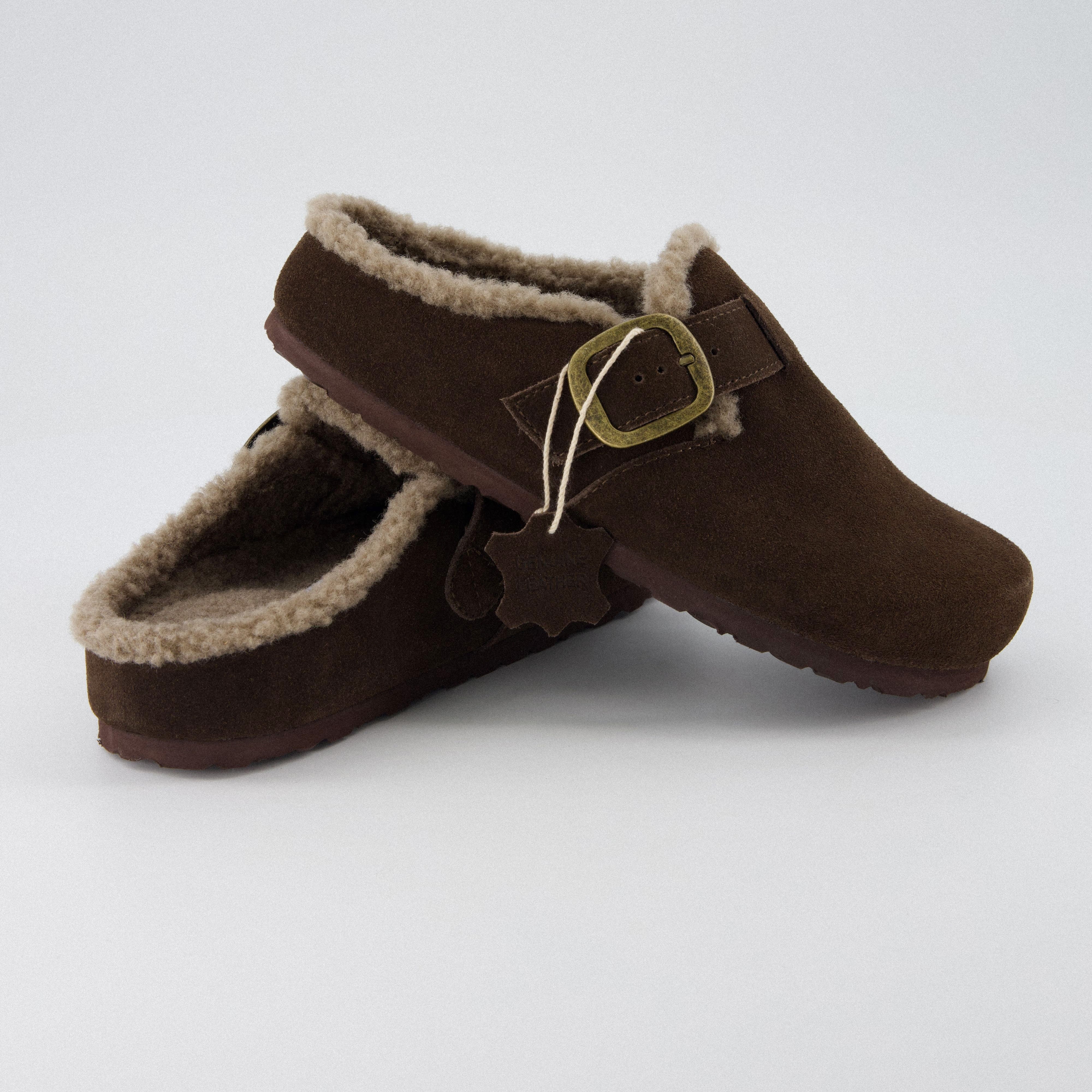 Haven Genuine Leather Clogs BROWN