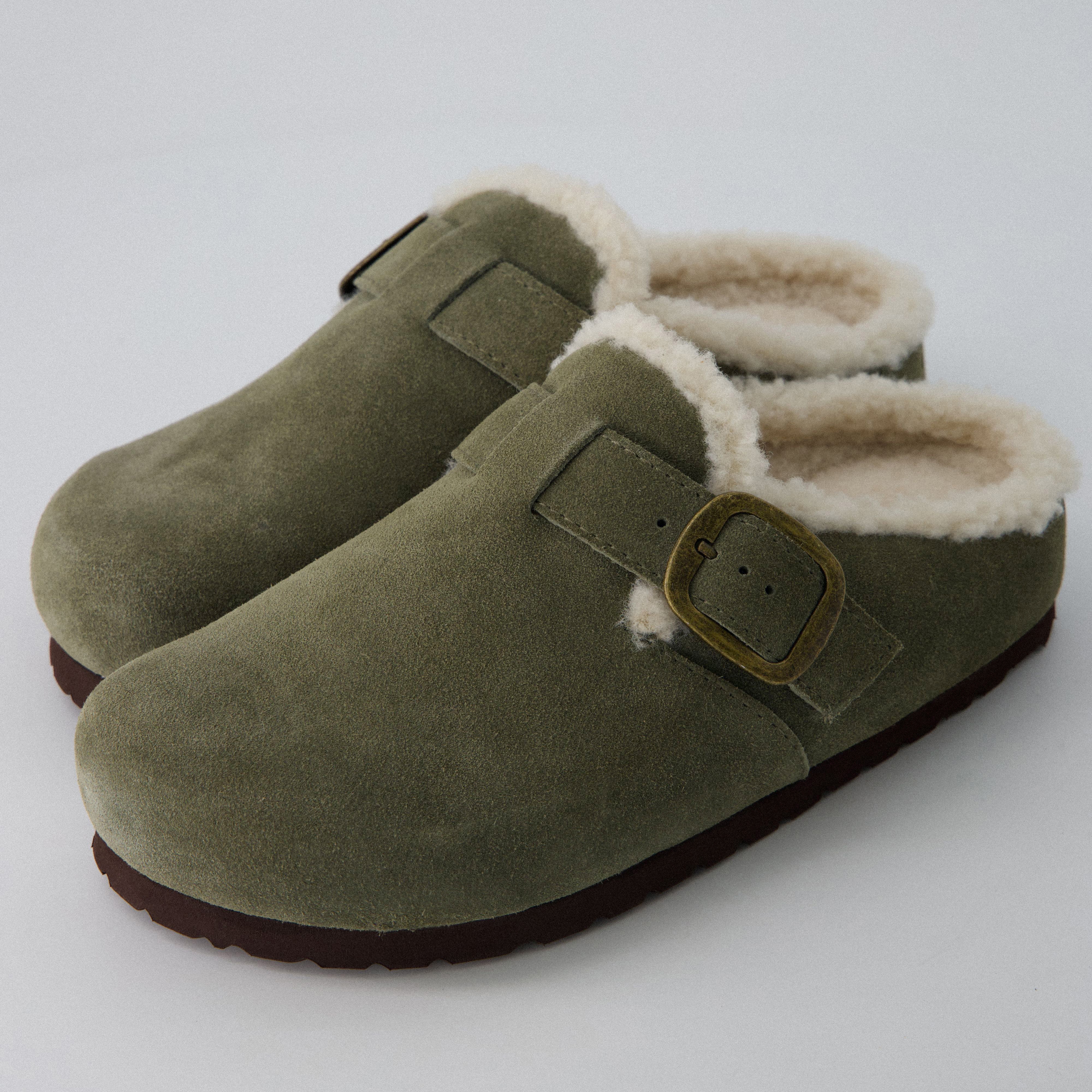 Haven Genuine Leather Clogs KHAKI