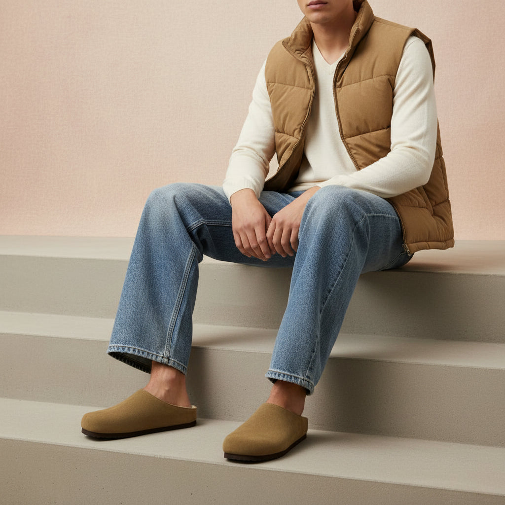 Heath-Fur Men's Slippers Brown Medium