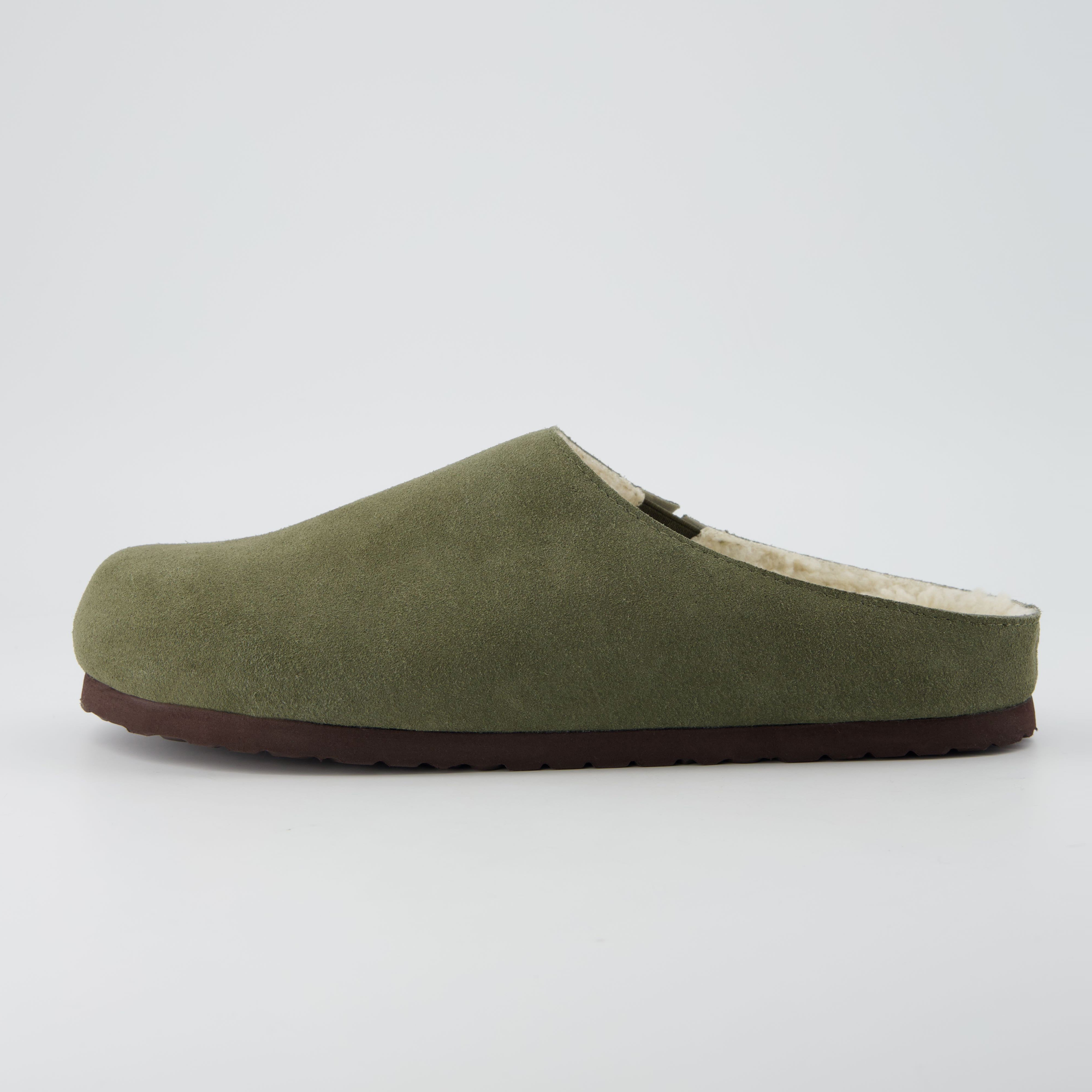 Heath-Fur Men's Slippers Olive Medium