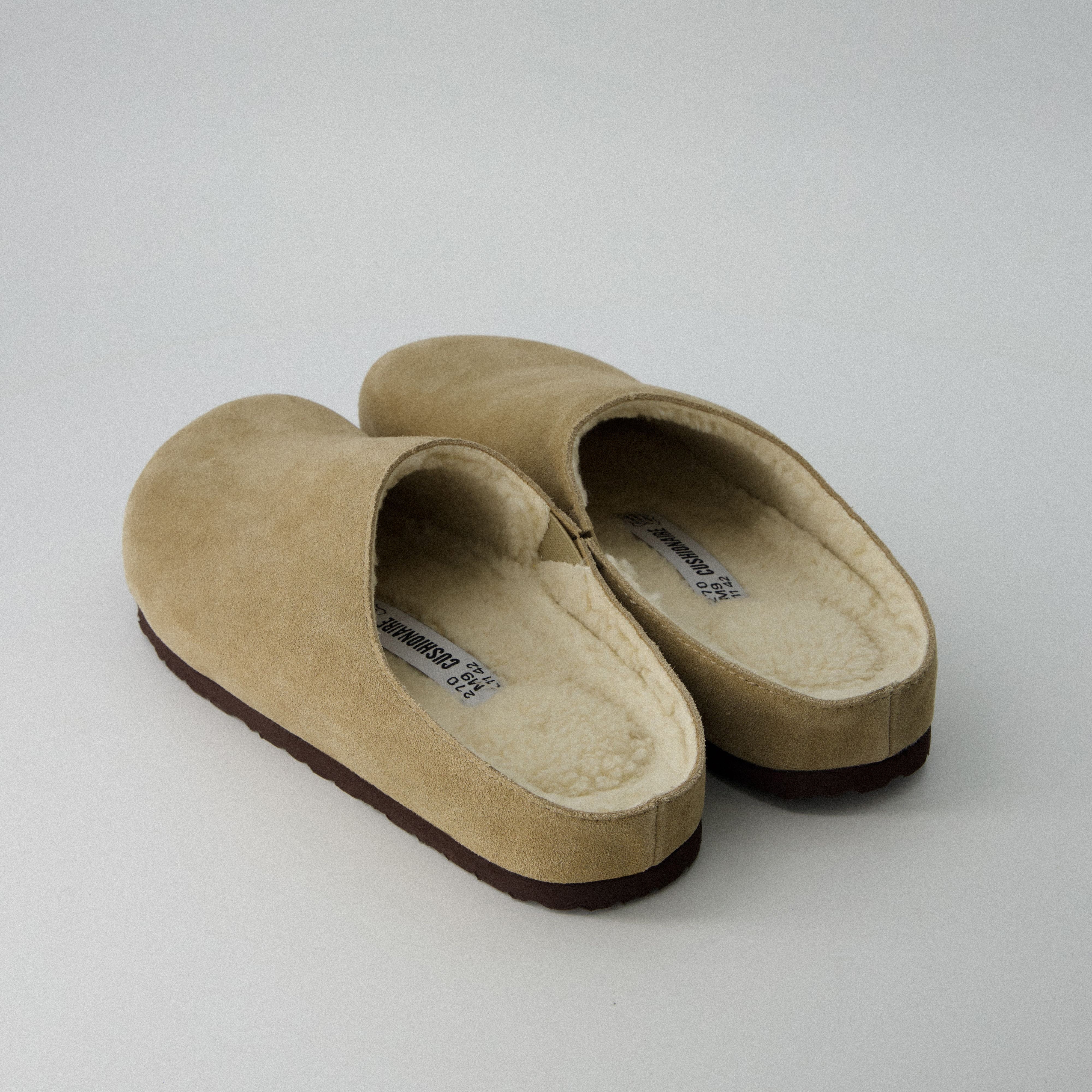 Heath-Fur Men's Slippers Taupe Medium
