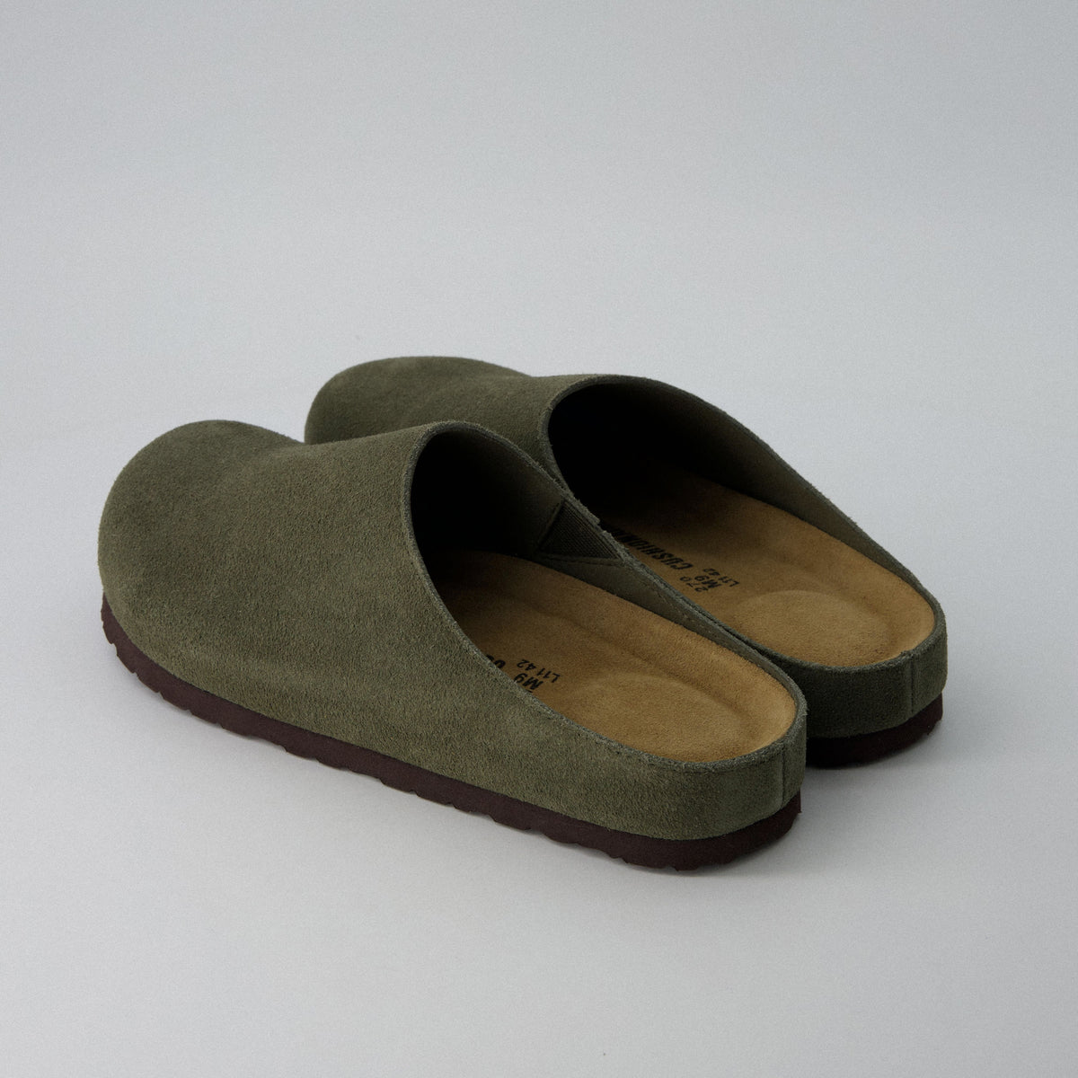 Heath Men's Leather Clogs Olive Medium