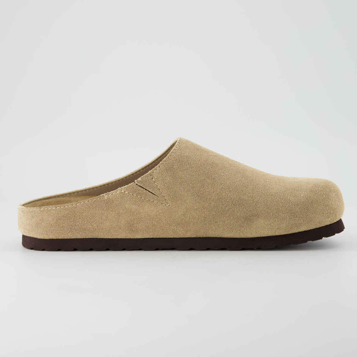 Heath Men's Leather Clogs Taupe Medium