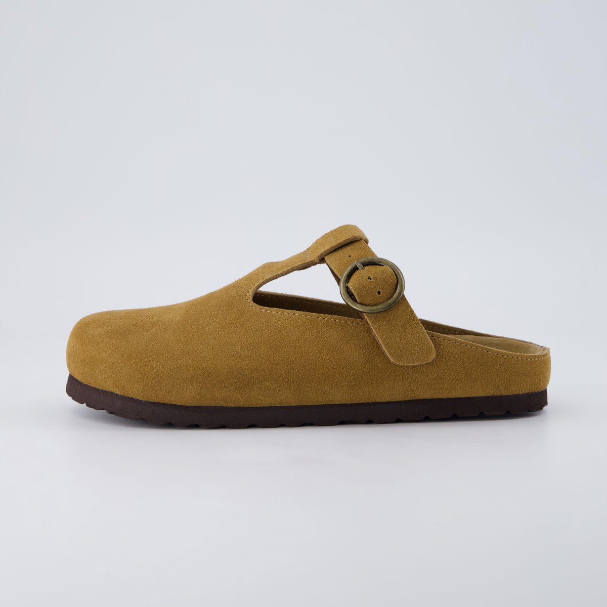 Heddy Suede Kids Clogs Chestnut Medium