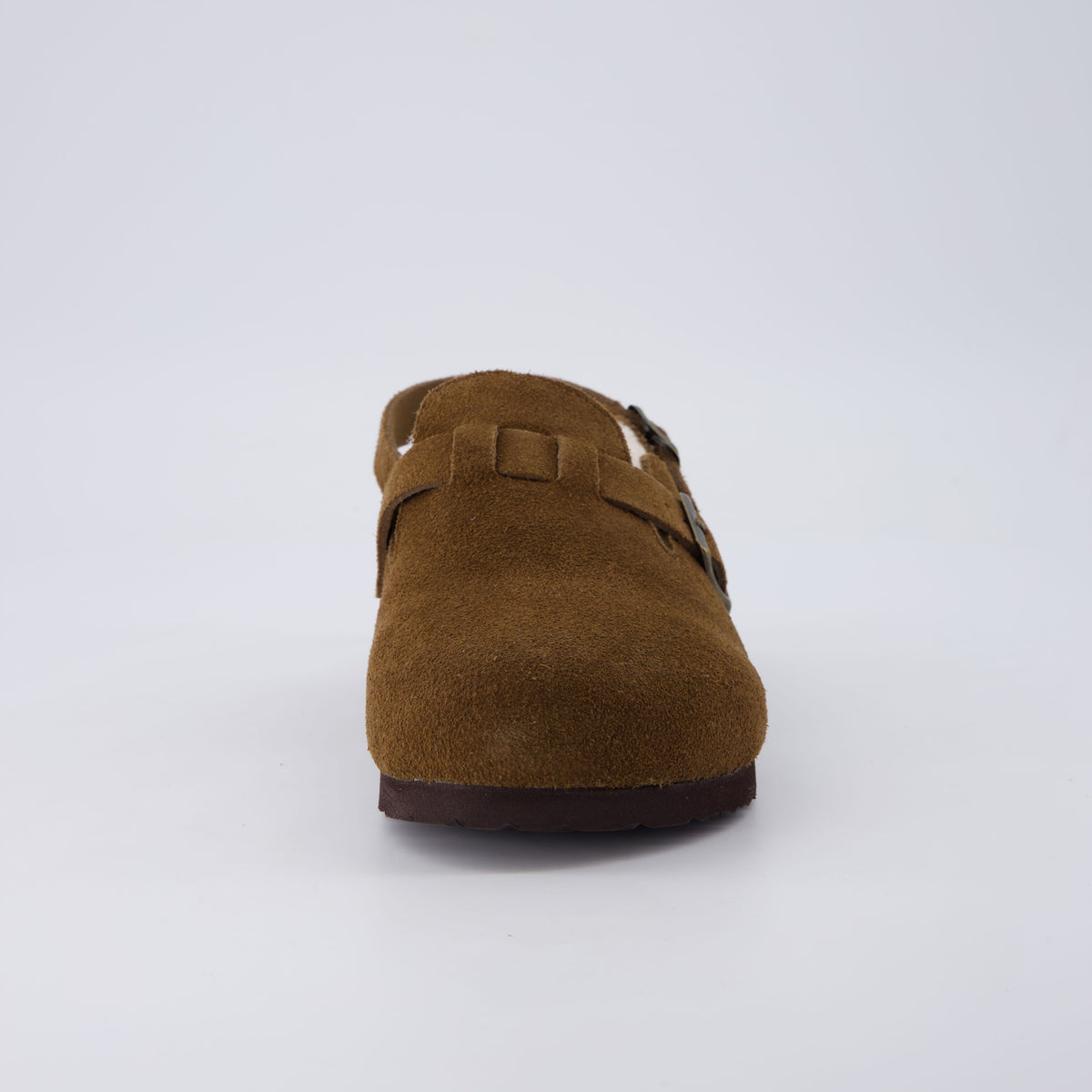 Hello Kids Suede Clogs Brown Fur Medium