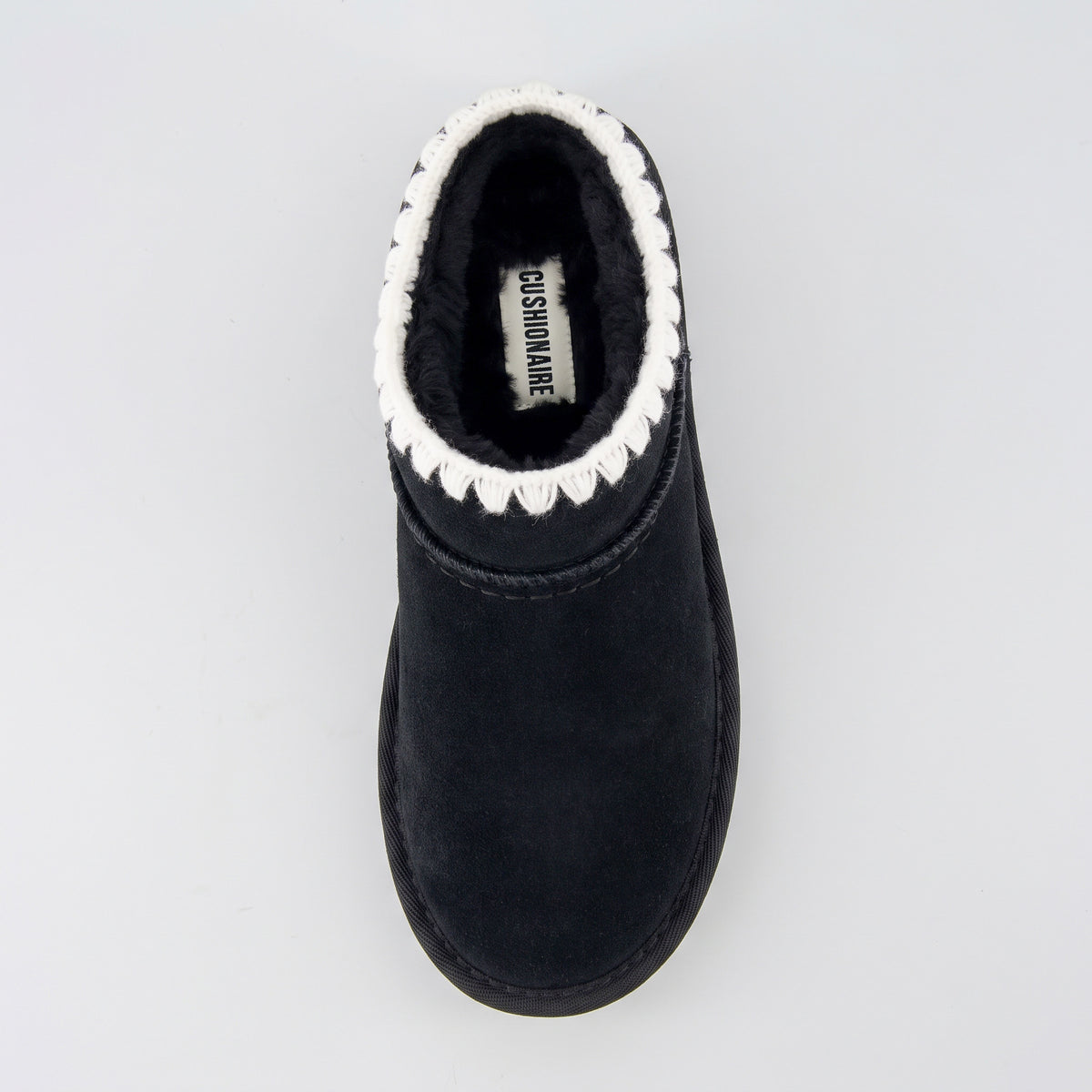 Hilo 3 Leather Kids Slippers Black Embroidered Medium