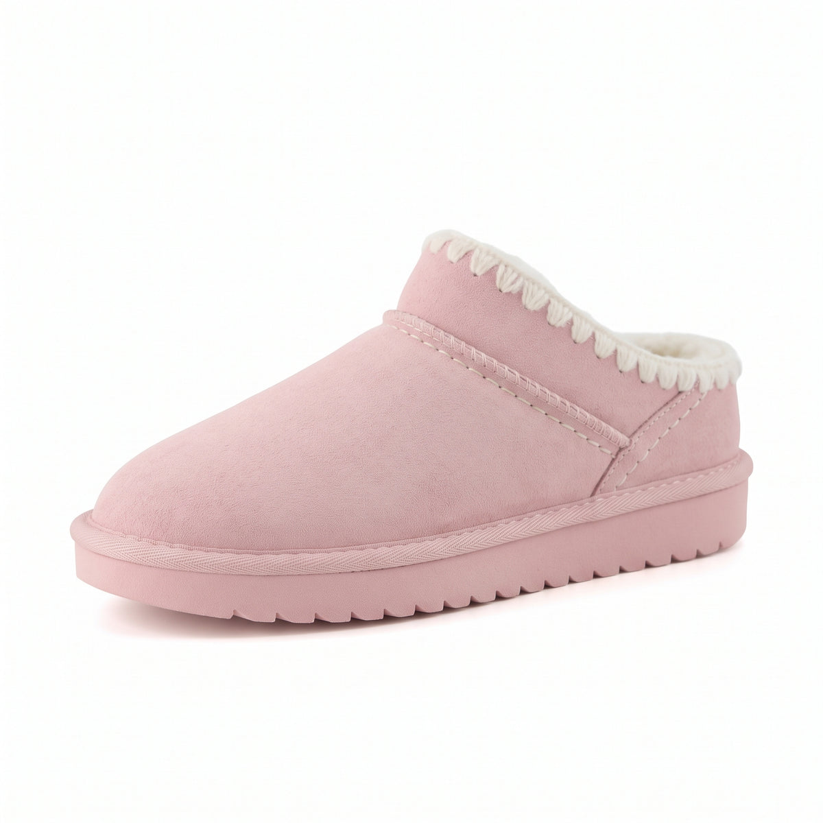 Hilo 3 Leather Kids Slippers Pink Embroidered Medium