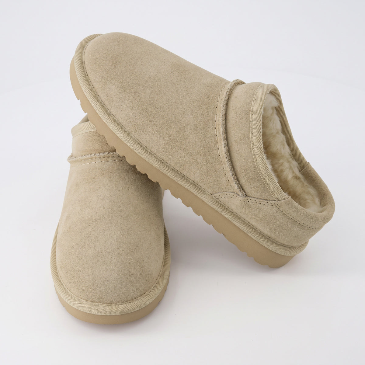 Hilo 3 Leather Kids Slippers Sand Suede Medium
