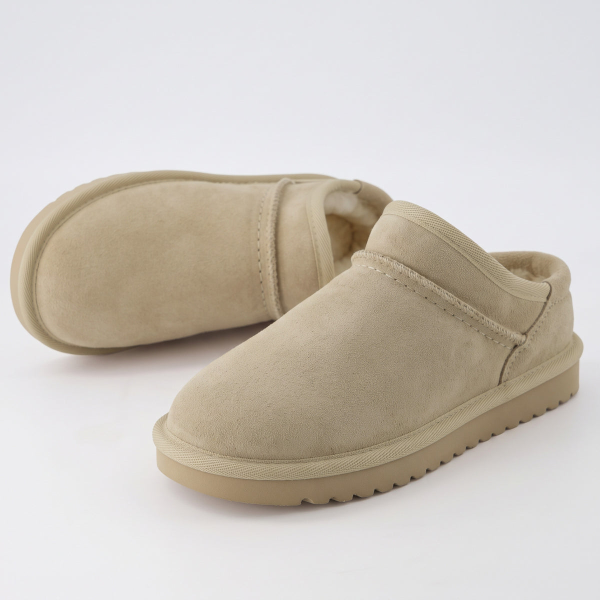 Hilo 3 Leather Kids Slippers Sand Suede Medium
