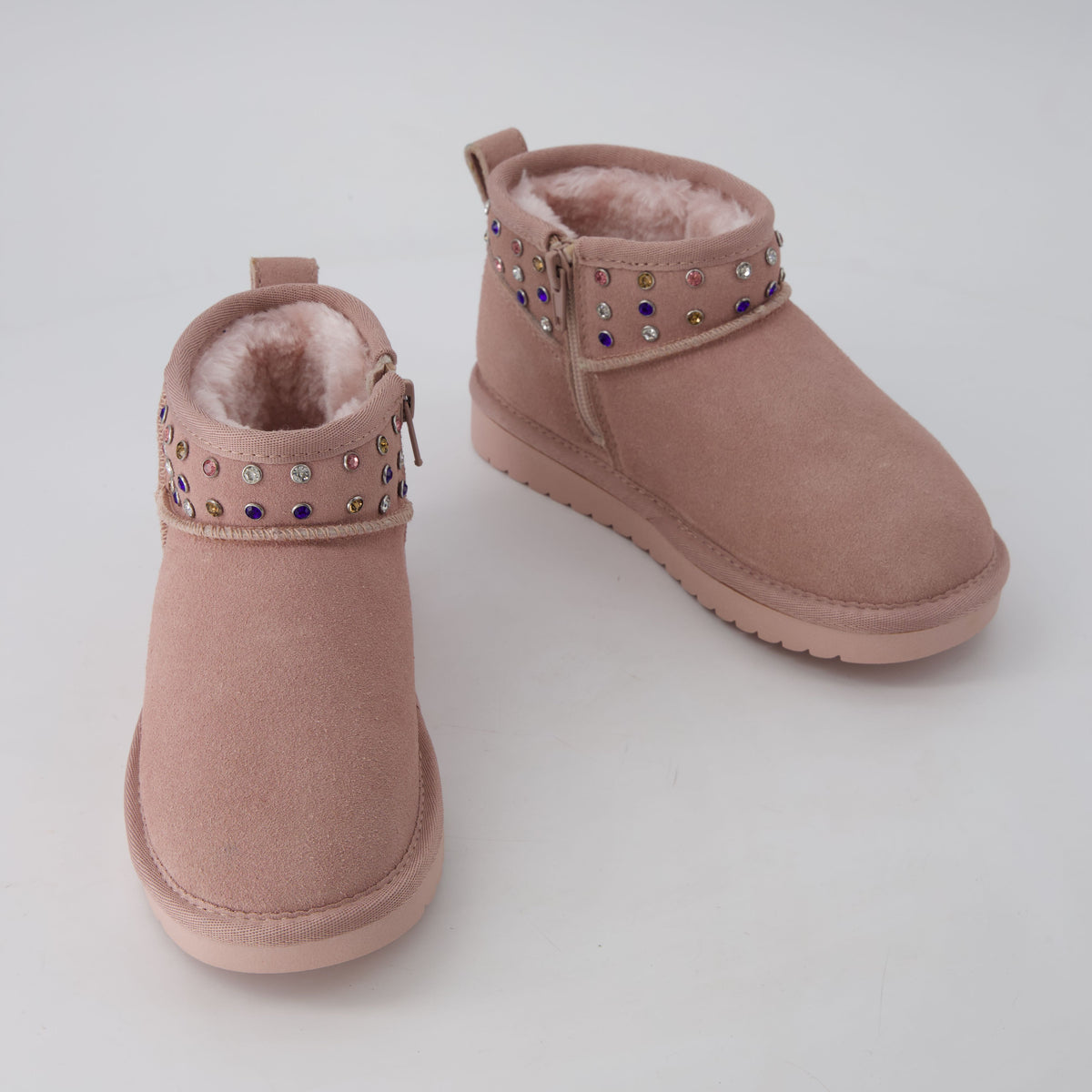 Hip Cozy Kids Winter Boots Pink Embellish Medium